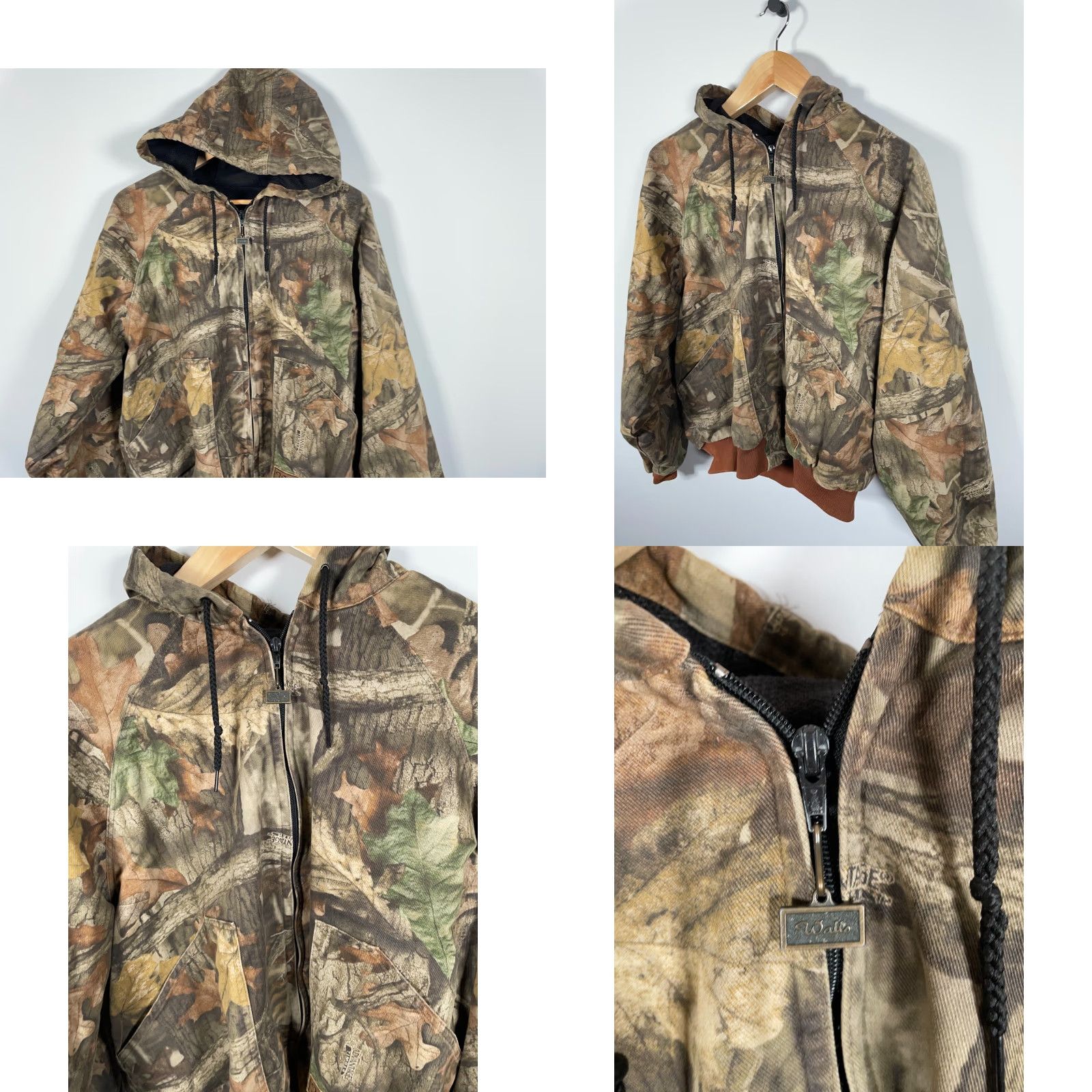 Walls VINTAGE Walls Outdoor Camouflage Bomber Jacket Men's XL Green Size US XL / EU 56 / 4 - 9 Thumbnail