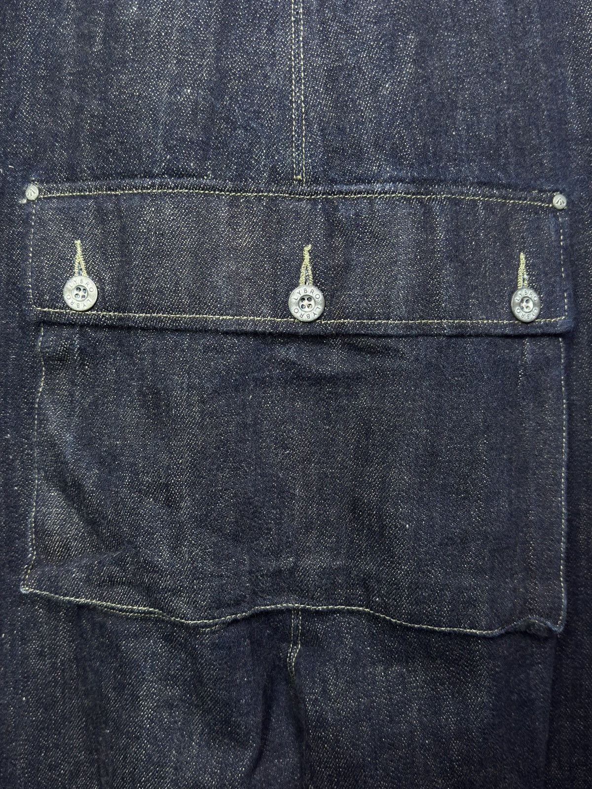 Nigel Cabourn Nigel Cabourn Lybro Naval Dungaree Denim Overall - Size 46 Size US 30 / EU 46 - 17 Thumbnail