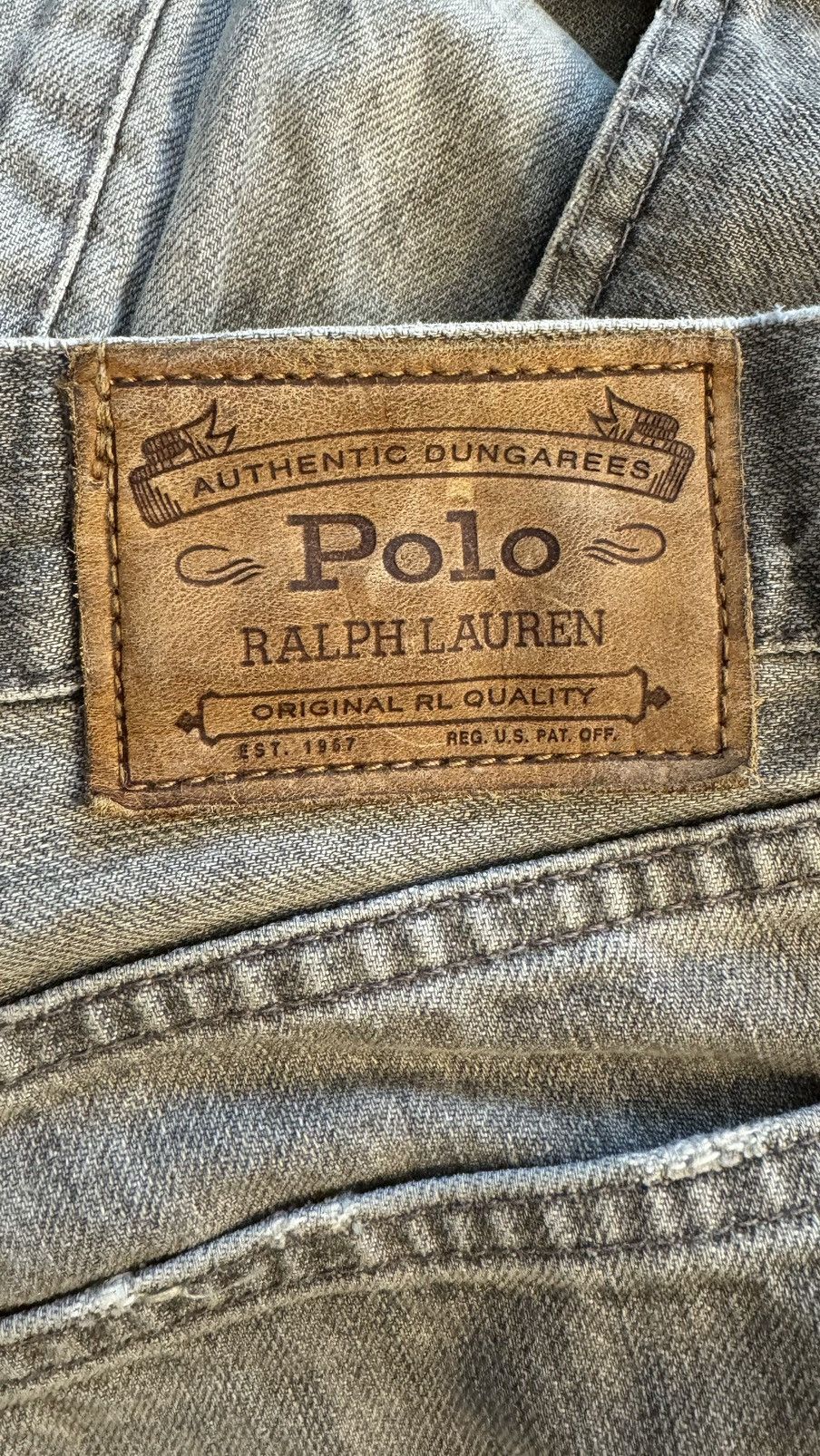 Polo Ralph Lauren Polo Ralph Lauren gray jeans denim 36x34 rare vintage Size US 36 / EU 52 - 6 Thumbnail