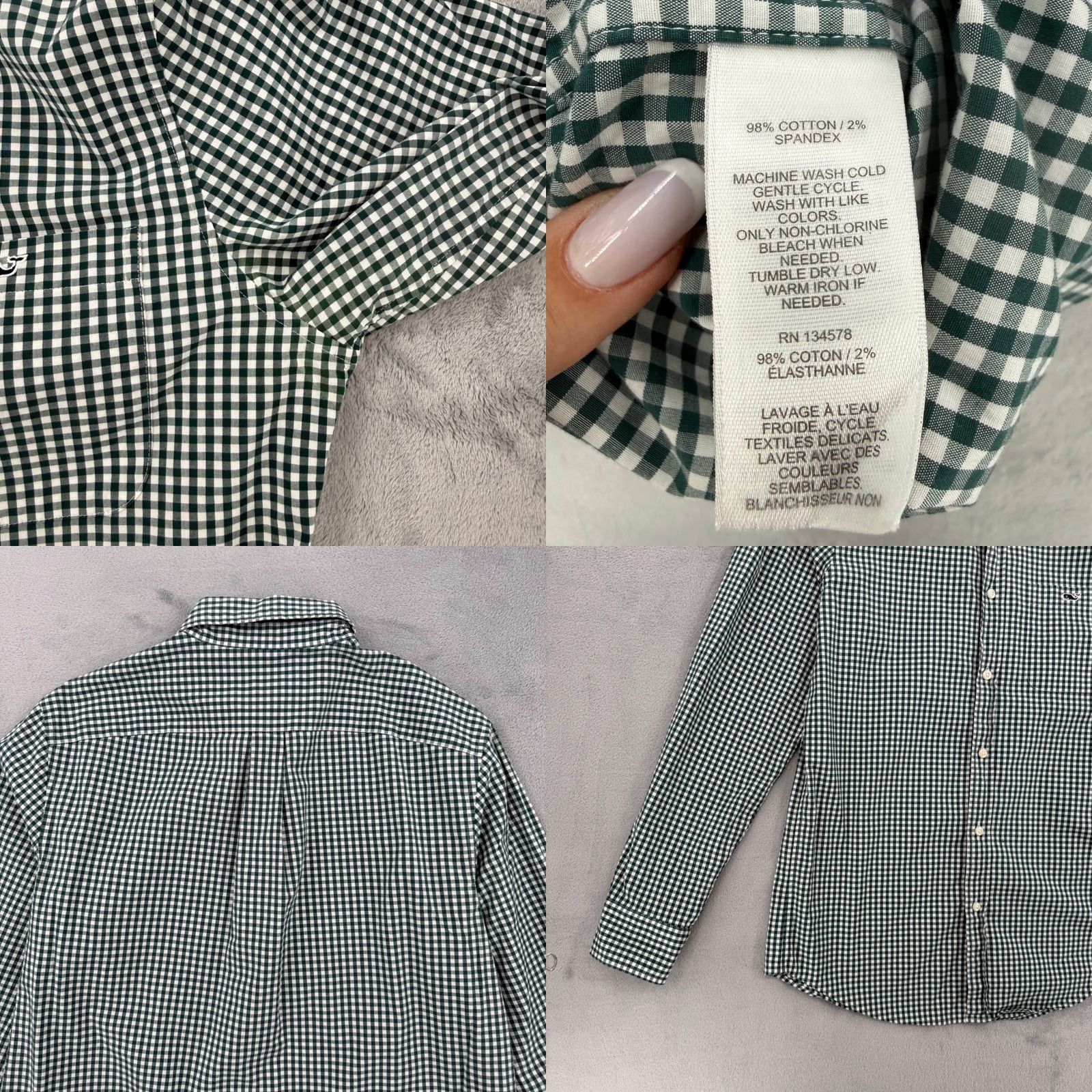 Vineyard Vines Vineyard Vines Classic Fit Trucker Shirt Green Mens S Size Button Down - Preppy Size US S / EU 44-46 / 1 - 8 Thumbnail