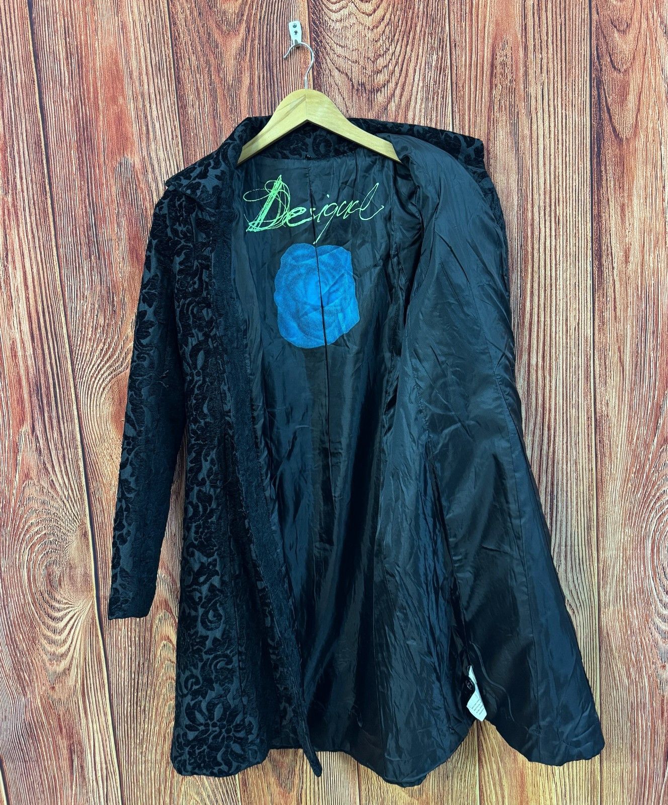 Desigual Desigual Wool Printed Black Womens Coat Size S / US 4 / IT 40 - 7 Thumbnail