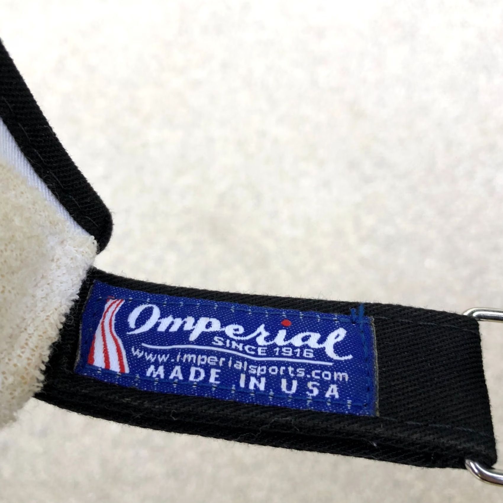 Imperial VINTAGE MISSOURICA GOLF High Crown Visor Hat Men's Black Imperial Adjustable Cap Size ONE SIZE - 4 Thumbnail