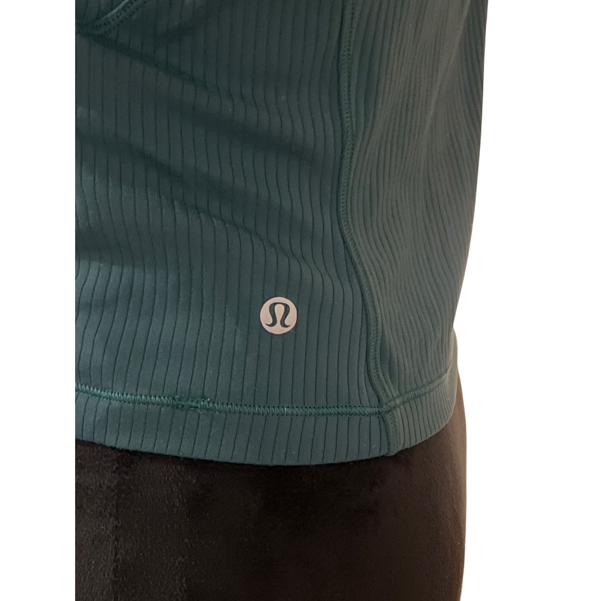 Lululemon 𝓛𝓾𝓵𝓾𝓵𝓮𝓶𝓸𝓷 Its Rulu Run Cropped Half ZipGreen Jasper Size M / US 6-8 / IT 42-44 - 6 Thumbnail
