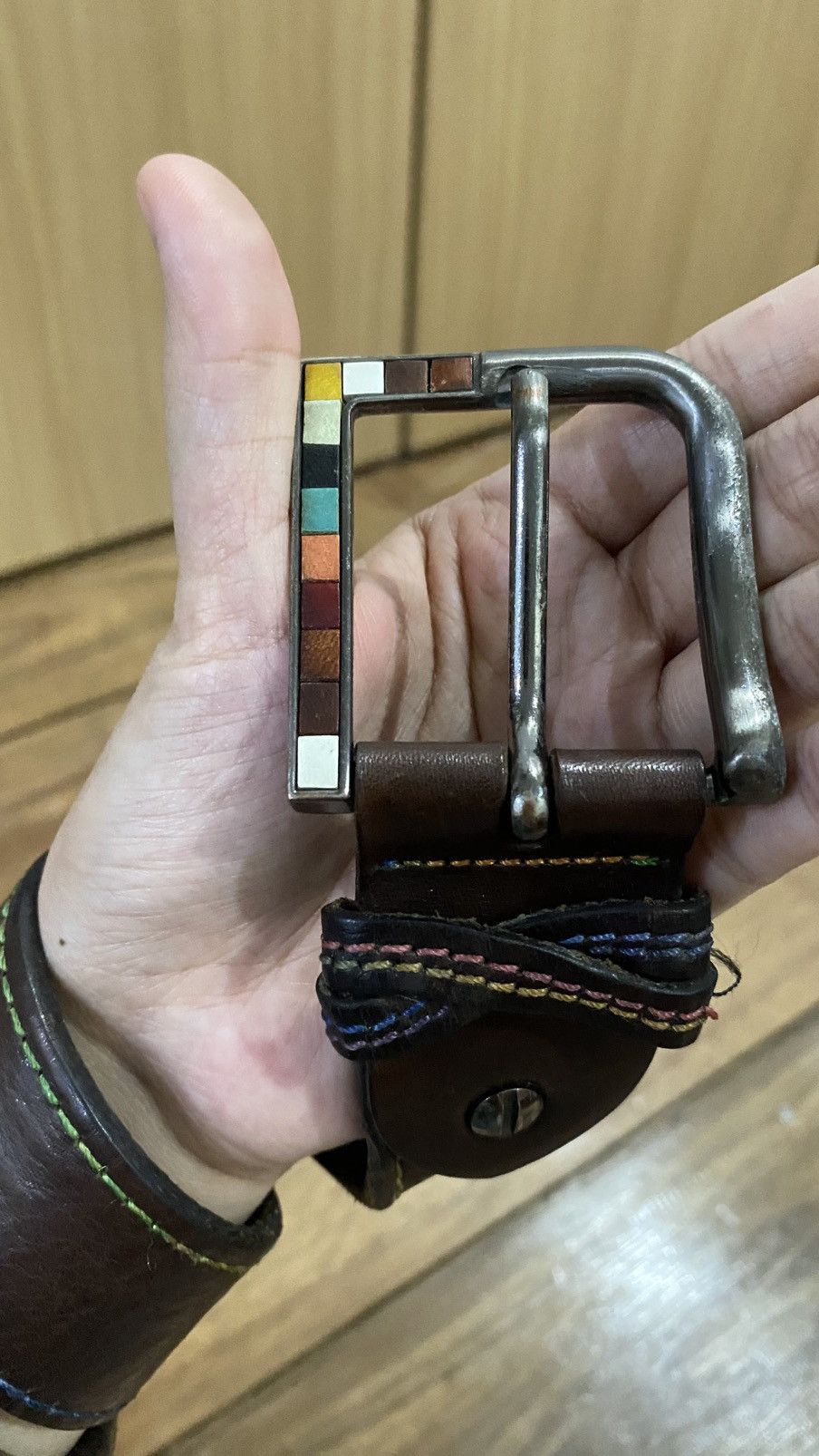 Vintage Y2K vintage belt leather Size 34 - 3 Thumbnail