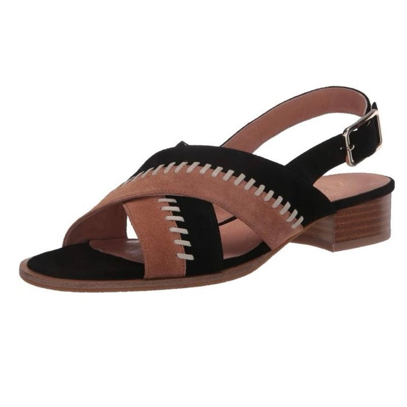 Jack Rogers Jack Rogers Amelia City Block stitched suede heel sandals Size US 7.5 / IT 37.5 - 7 Thumbnail