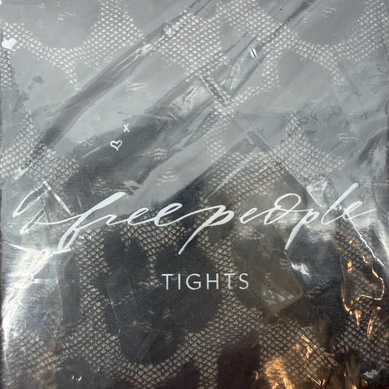 Free People Free People Black Tights Velvet Bow and pearl Size One Size Size ONE SIZE - 2 Thumbnail