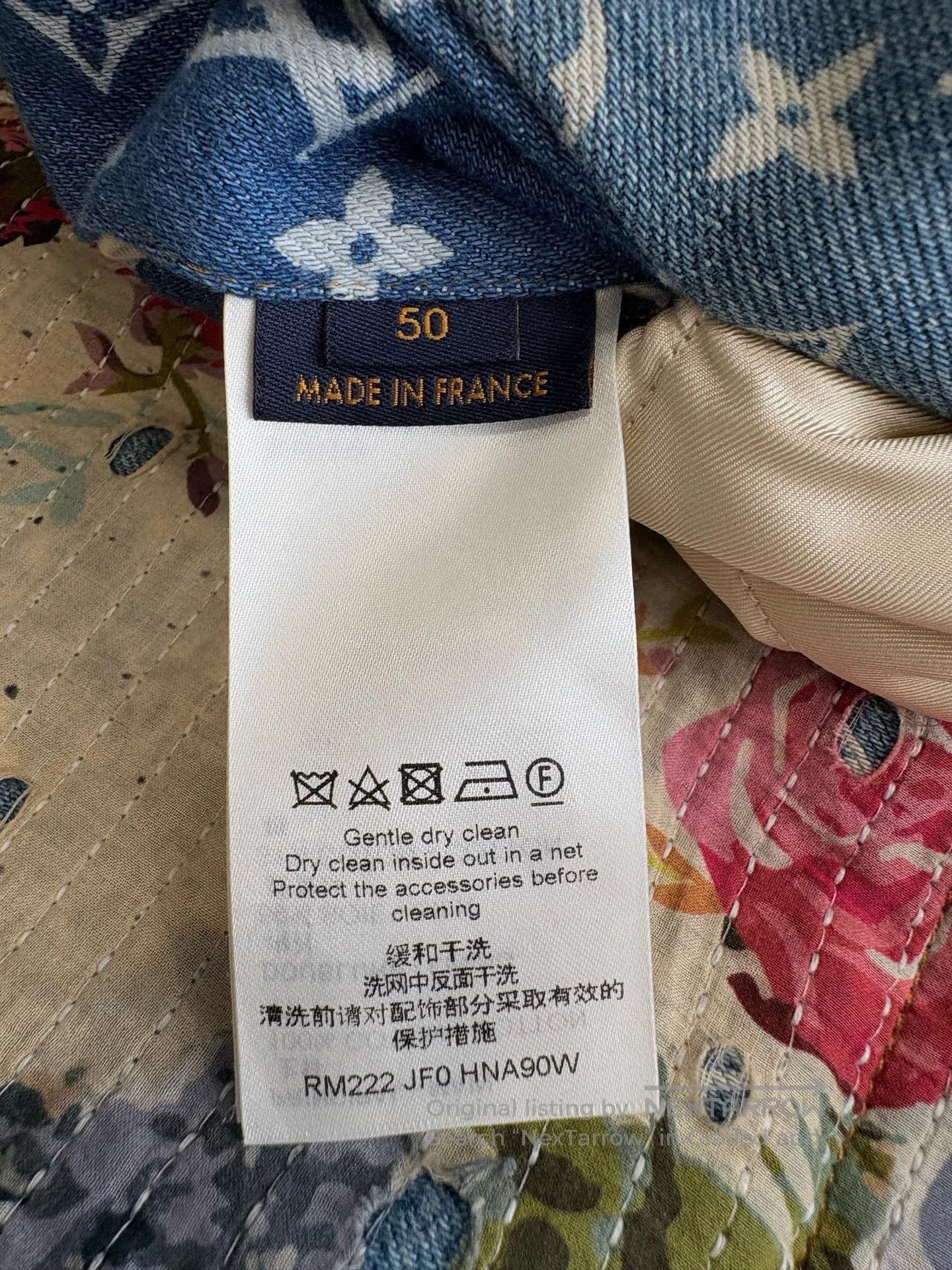 Louis Vuitton Louis Vuitton LV Floral Distressed Denim Jacket. Size XL / US 12-14 / IT 48-50 - 6 Thumbnail