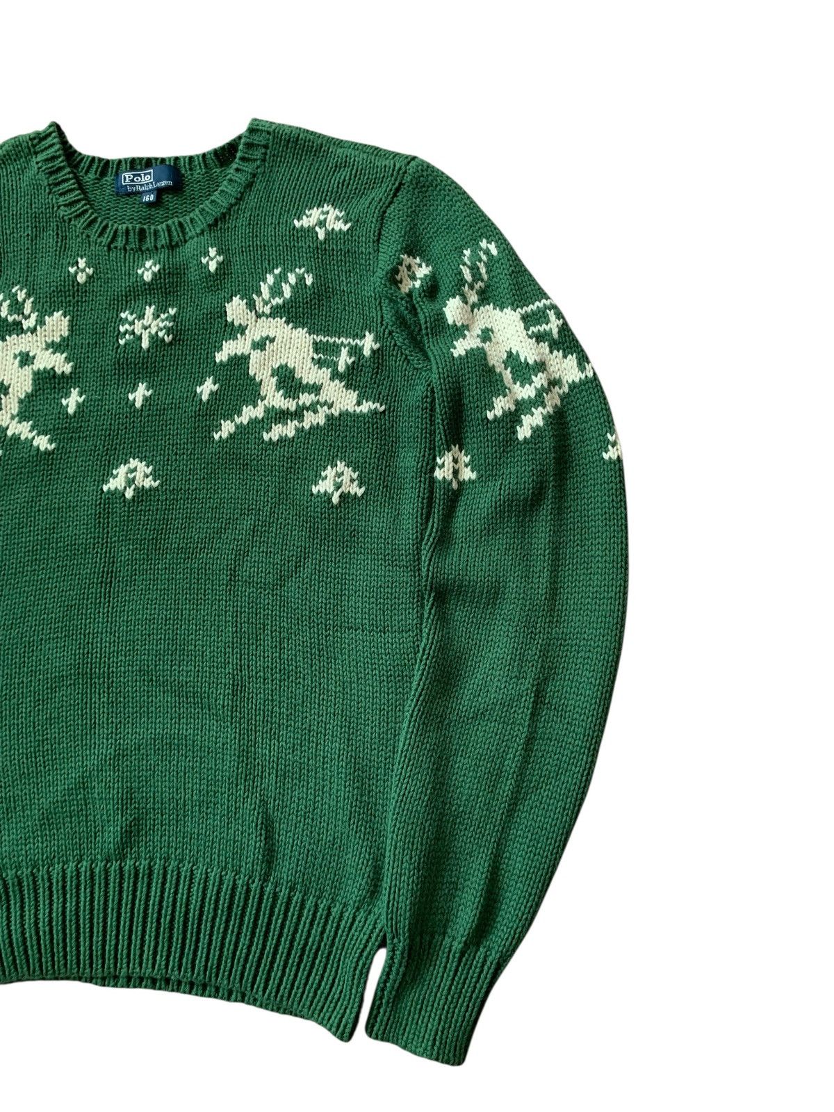Polo Ralph Lauren 🔥POLO RL SKI KNITWEAR JUMPER GREEN Size US M / EU 48-50 / 2 - 3 Thumbnail