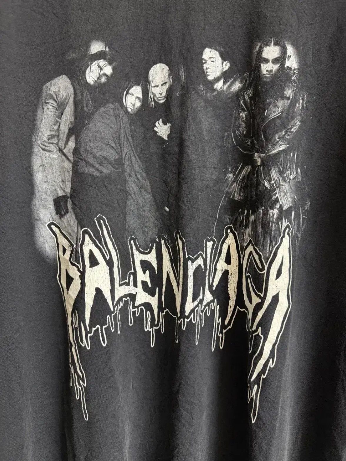 Balenciaga Balenciaga Couture Metalheads Oversized T-Shirt Size US M / EU 48-50 / 2 - 4 Thumbnail