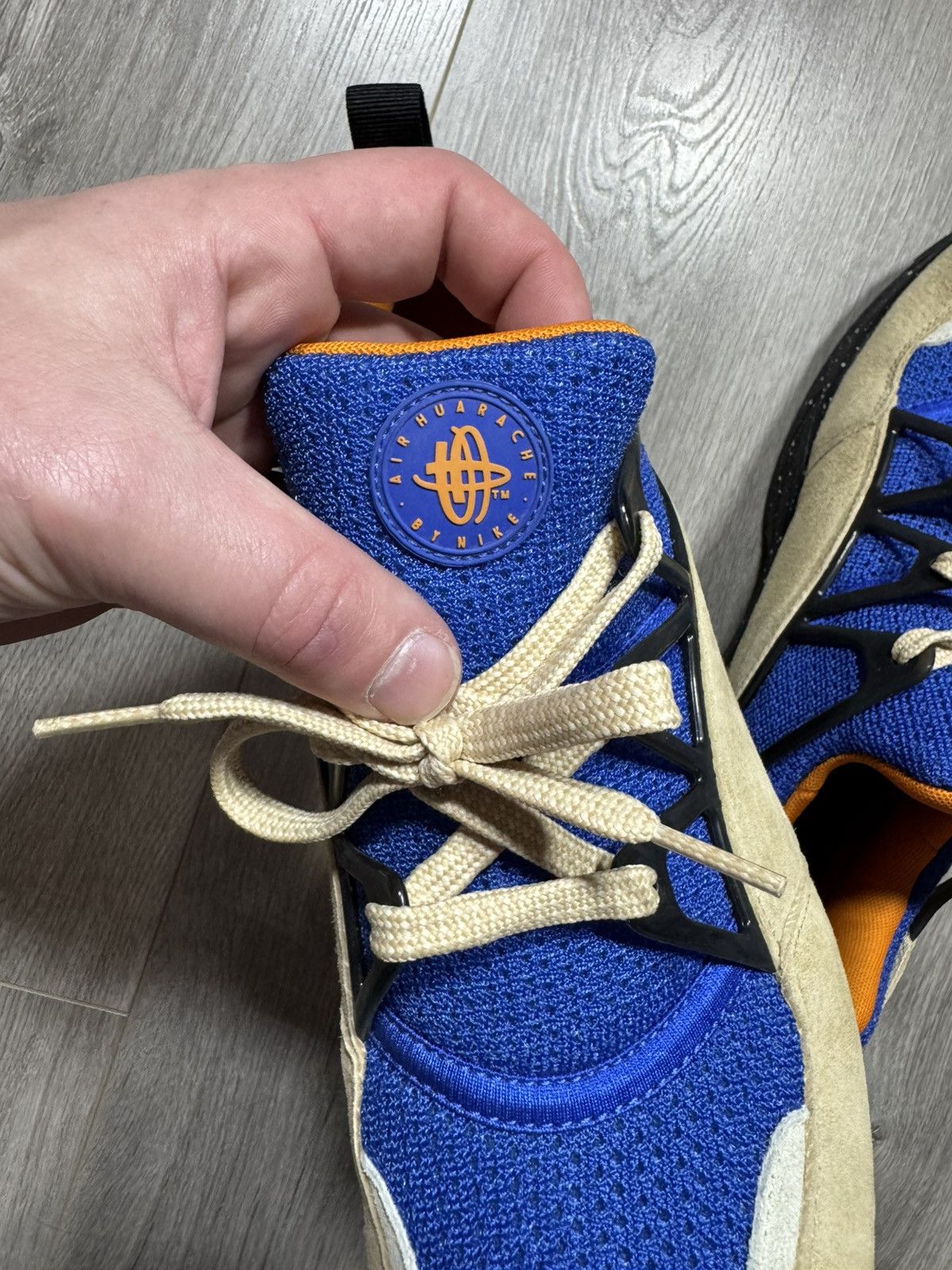 Nike Nike Air Huarache Light Size? Mowabb Blue Black Orange Size US 11 / EU 44 - 7 Thumbnail