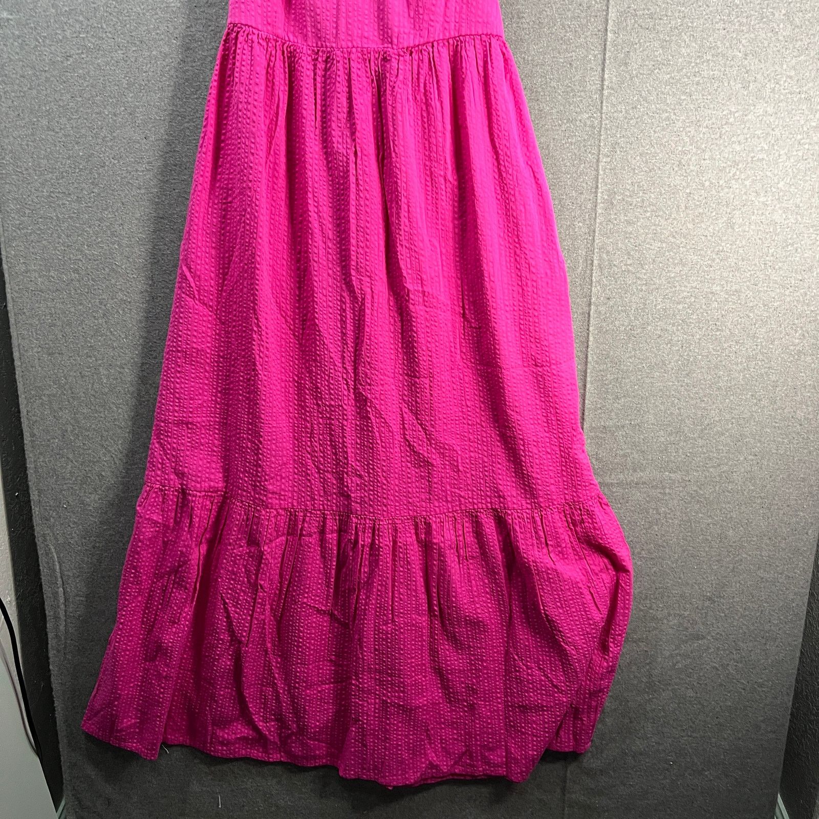 Other Destination 365 Regular Seersucker Maxi Dress Size S / US 4 / IT 40 - 5 Thumbnail