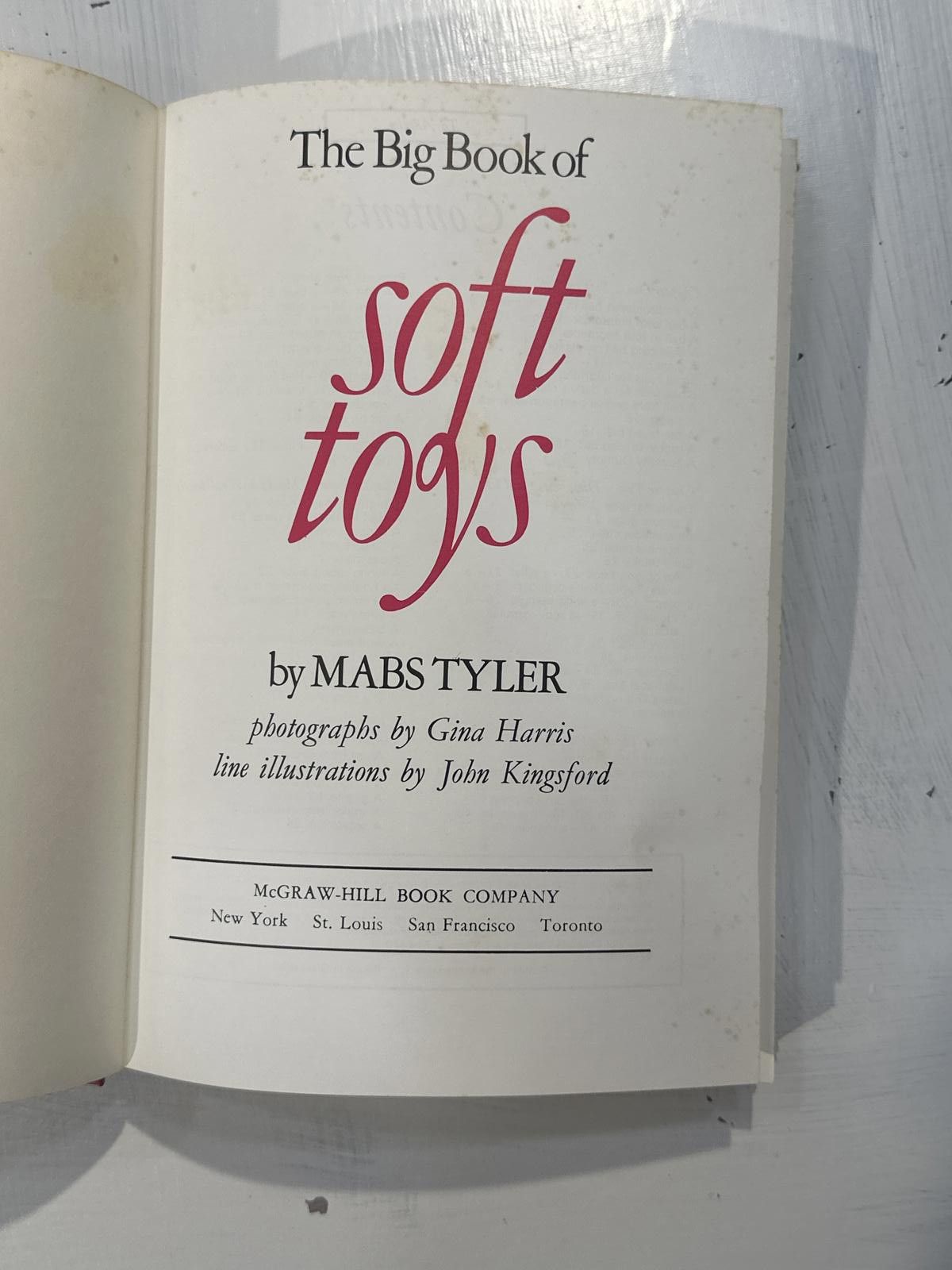 Other [1972] VTG “Big Book of Soft Toys” Instructional Sewing Book Size ONE SIZE - 3 Thumbnail