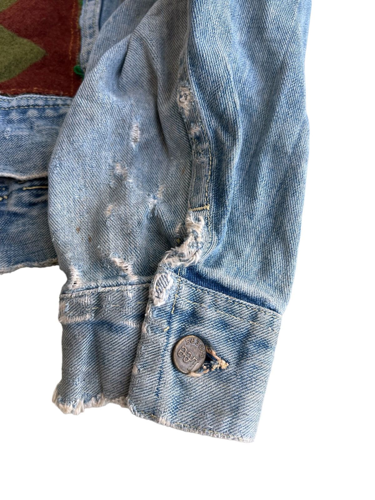 Lee TRUE GEM 1960s Lee Rider Navajo Hippies Trucker Denim Jacket Size US M / EU 48-50 / 2 - 12 Thumbnail