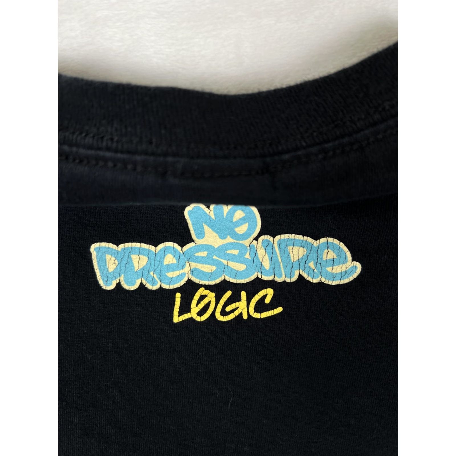 Gildan VINTAGE: No Pressure Logic T-Shirt Mens XL Black Album Cover Hip Hop Rap Music Tee Size US XL / EU 56 / 4 - 7 Thumbnail