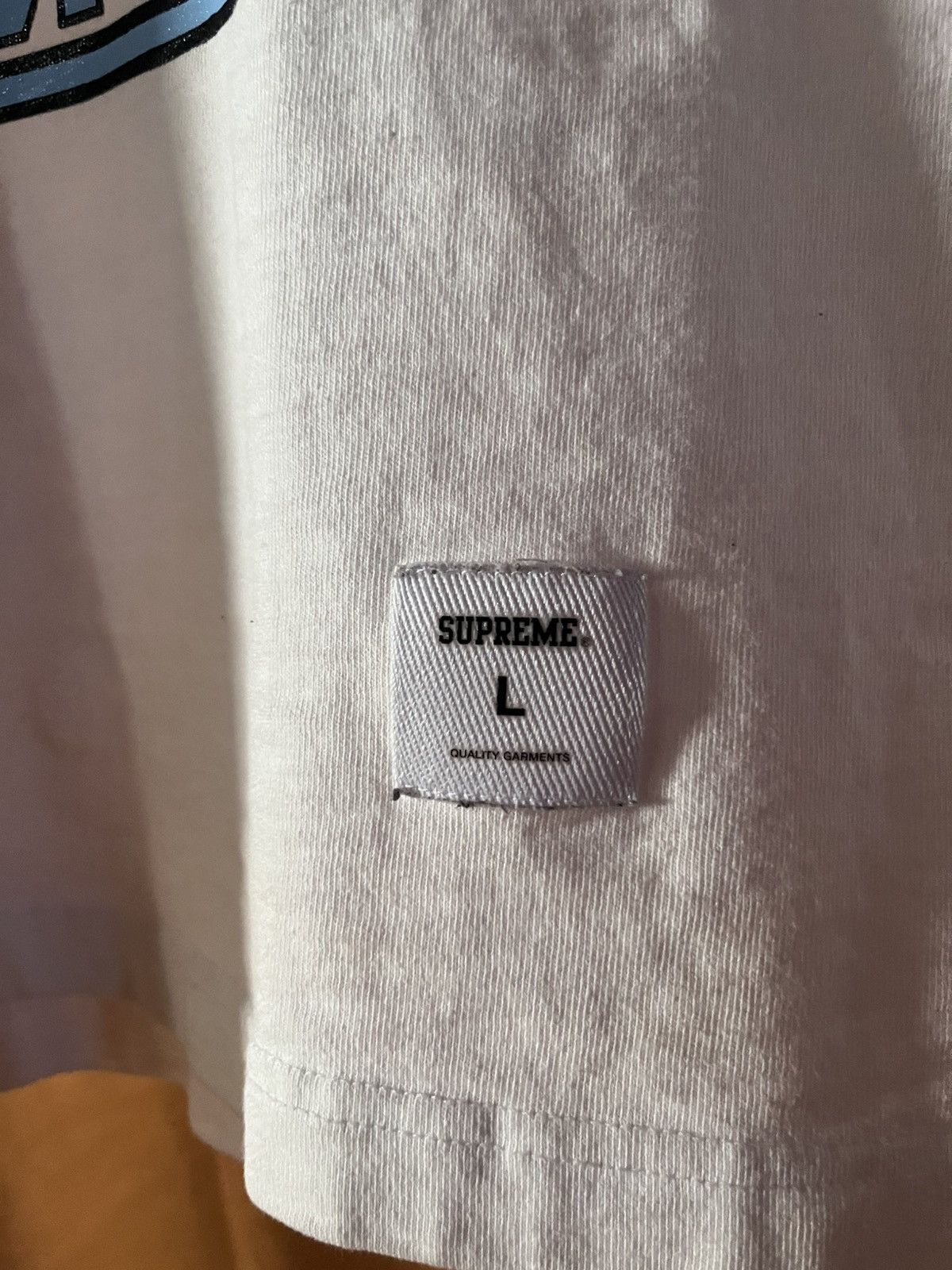 Supreme Supreme SS18 LS stacked spellout white/ blue Size US L / EU 52-54 / 3 - 2 Thumbnail