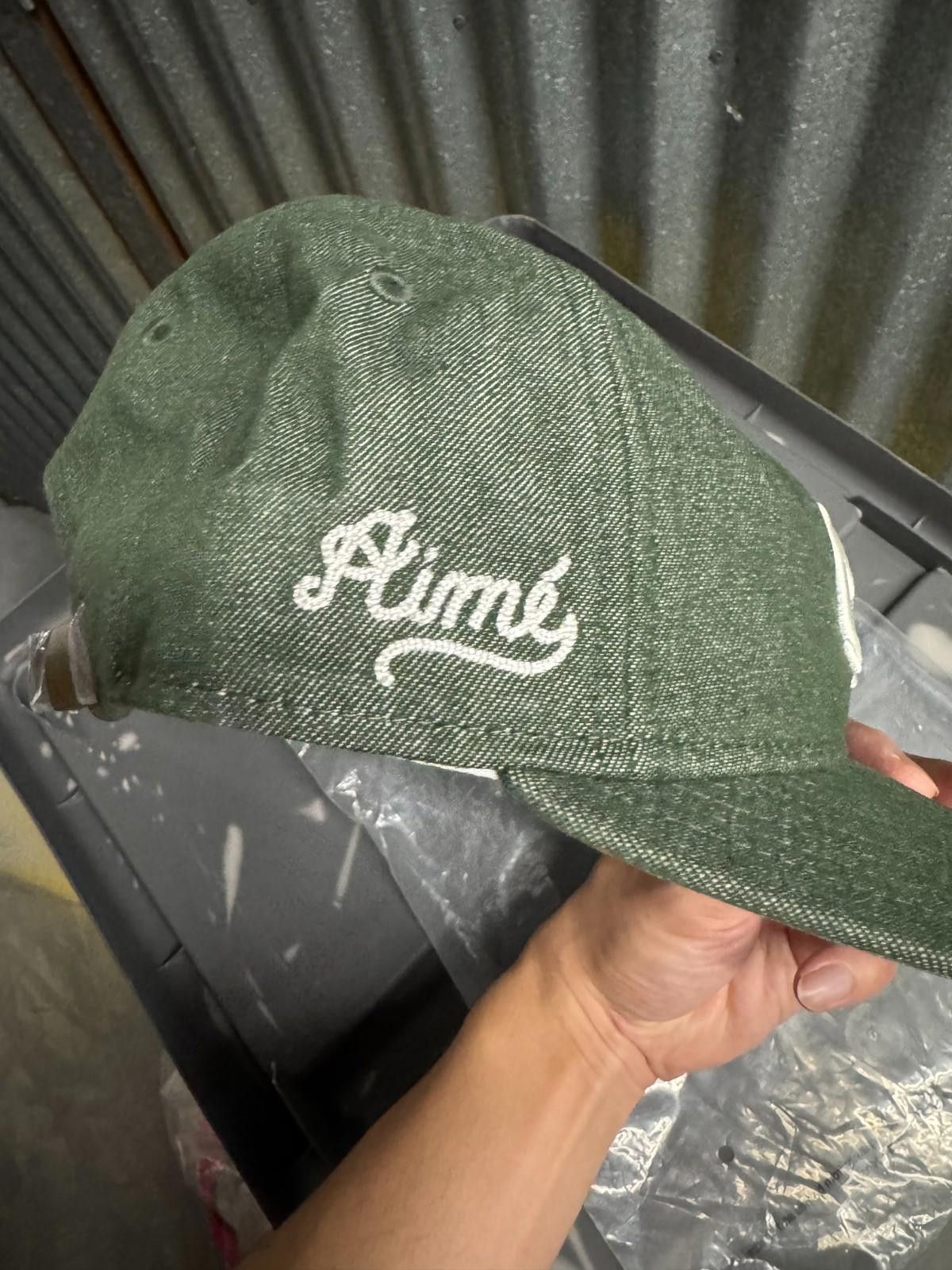 Aime Leon Dore Aime Leon Dore New Era Denim Yankees Hat Cap Green Olive Size ONE SIZE - 8 Thumbnail