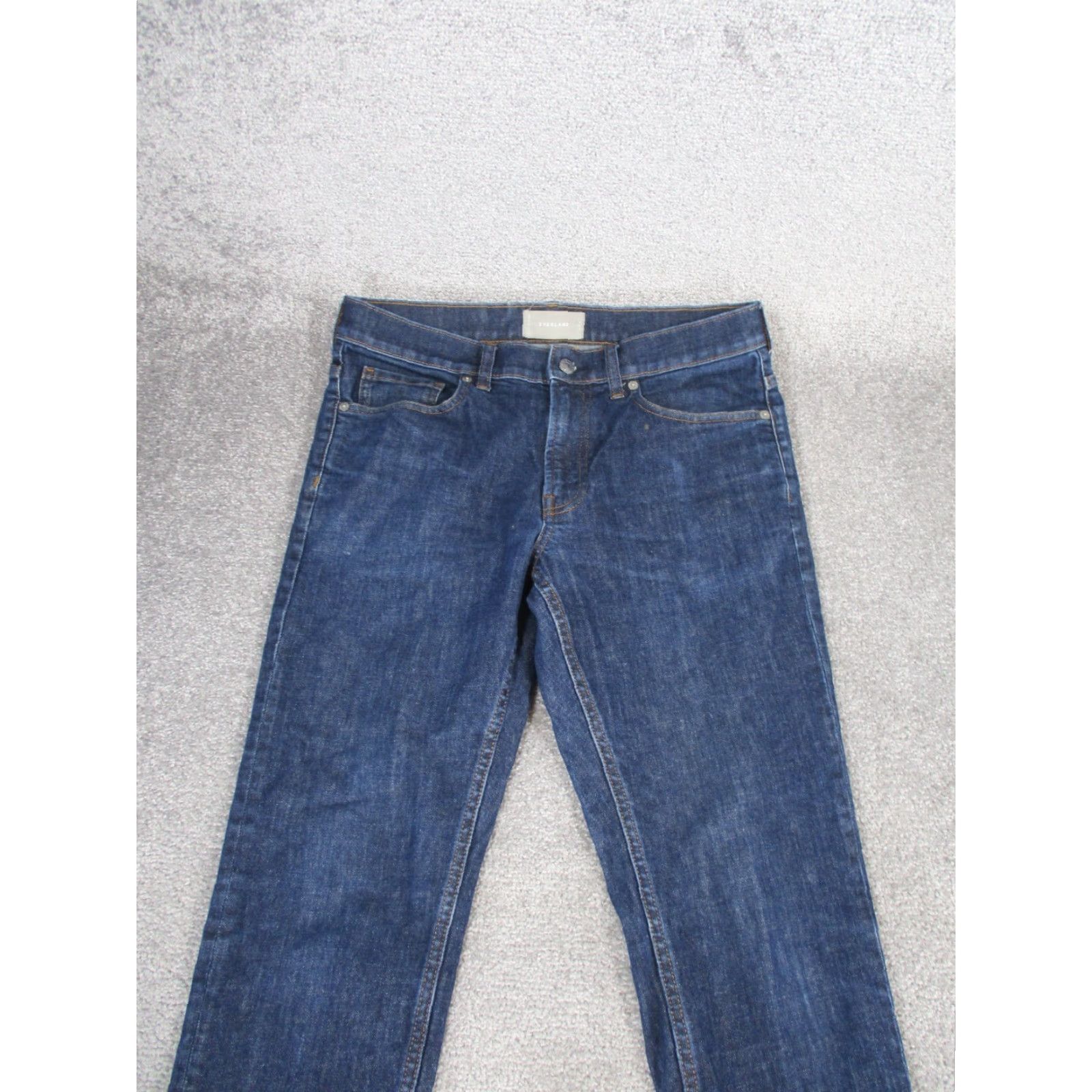 Everlane Everlane Jeans Mens 32 Dark Blue Denim Slim 32X29 Slim Fit Tapered 29 In Inseam Jeans Mens Blue Denim Slim Fit 90s? Size US 32 / EU 48 - 6 Thumbnail