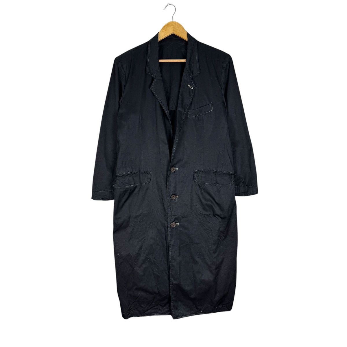 Yohji Yamamoto 🔥YOHJI YAMAMOTO LONG BLAZER COAT Size US M / EU 48-50 / 2 - 2 Thumbnail