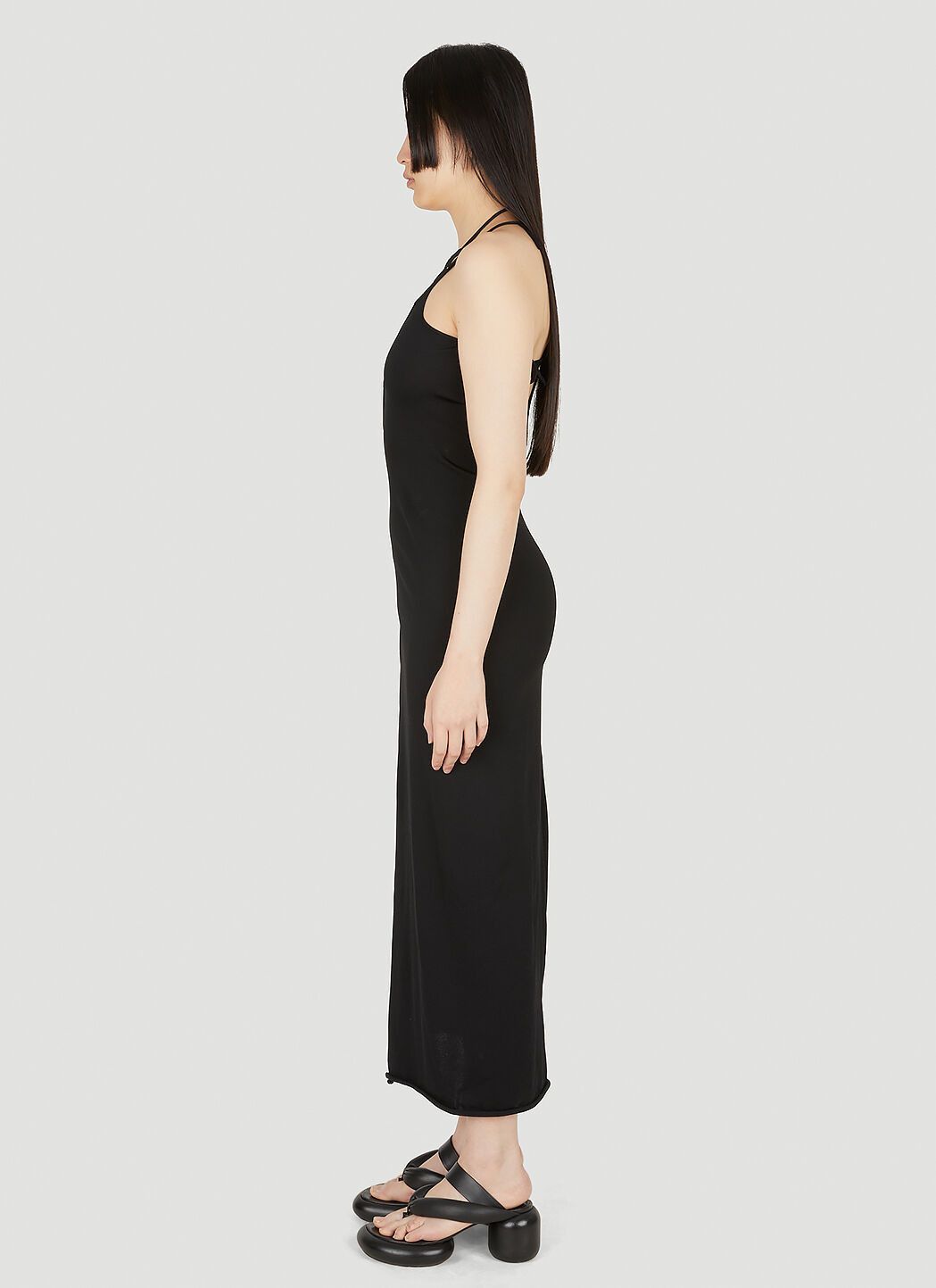 Ottolinger o1mle0524 Knit Strappy Dress in Black Size XS / US 0-2 / IT 36-38 - 2 Thumbnail