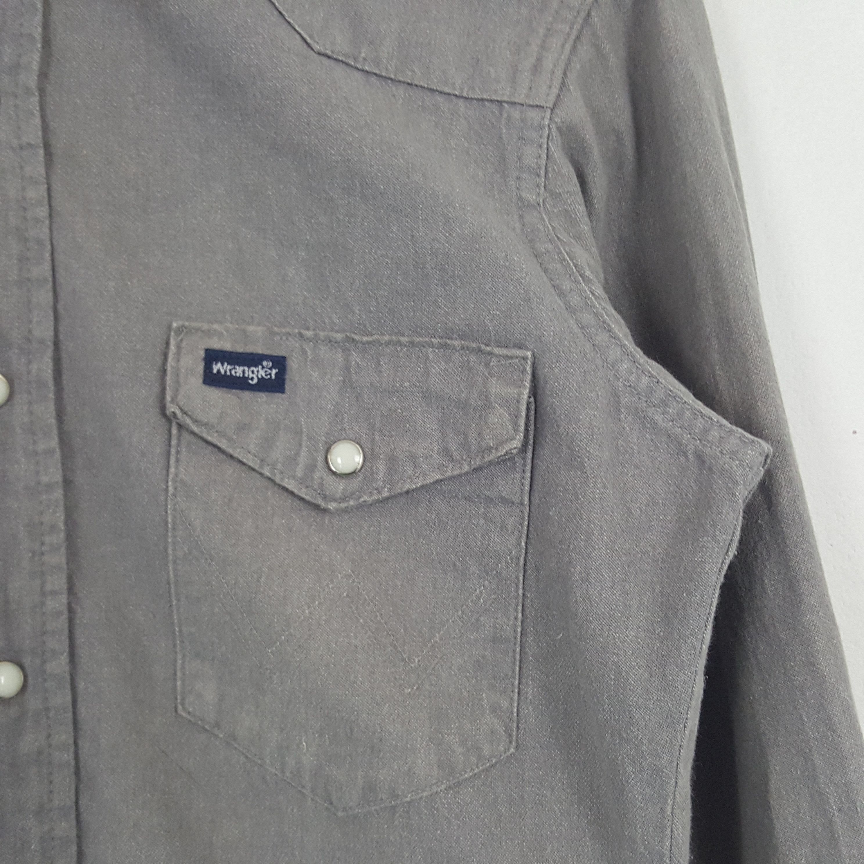 Vintage × Wrangler Vintage Wrangler American Style Work Shirt Size US M / EU 48-50 / 2 - 2 Thumbnail