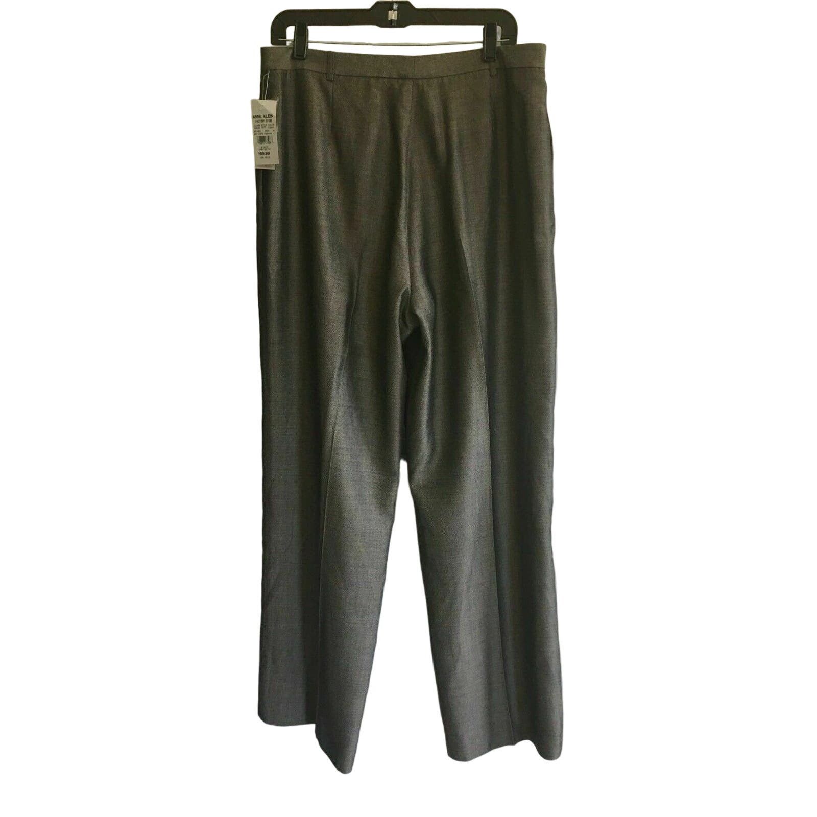 Anne Klein Anne Klein Gray Café Havana High Waist Dress Pants Size 16 Size 38" / US 16 / IT 52 - 2 Thumbnail