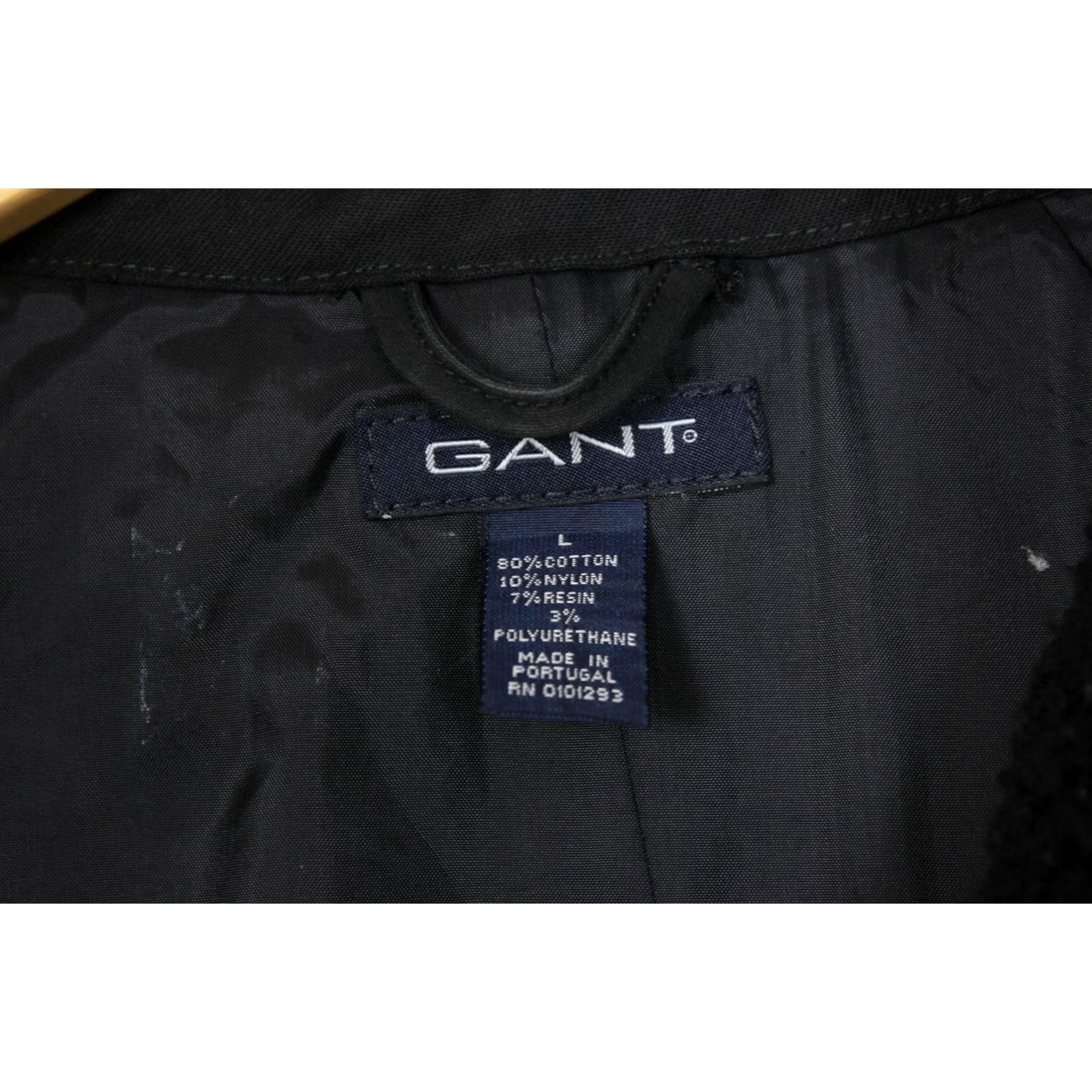 Gant GANT Coat Men Cotton Blend Black Sherpa Trim Size L Jacket Size US L / EU 52-54 / 3 - 5 Thumbnail