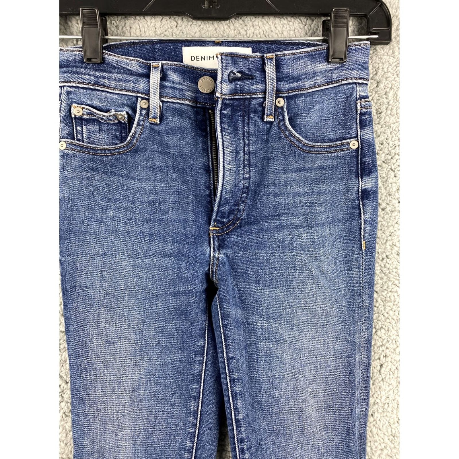 Denime Denim Forum Jeans Women's Size 2 Skinny Mid Wash Denim Blue 31-29 Size 26" / US 2 / IT 38 - 2 Thumbnail