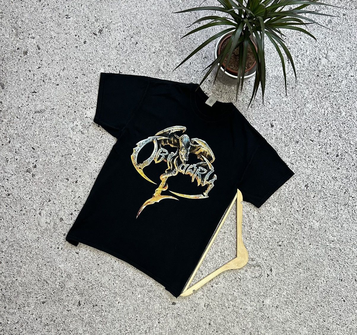 Band Tees × Vintage Vintage 90’s Rock Band Obituary Y2K Hype Retro T-Shirt Size US L / EU 52-54 / 3 - 1 Thumbnail
