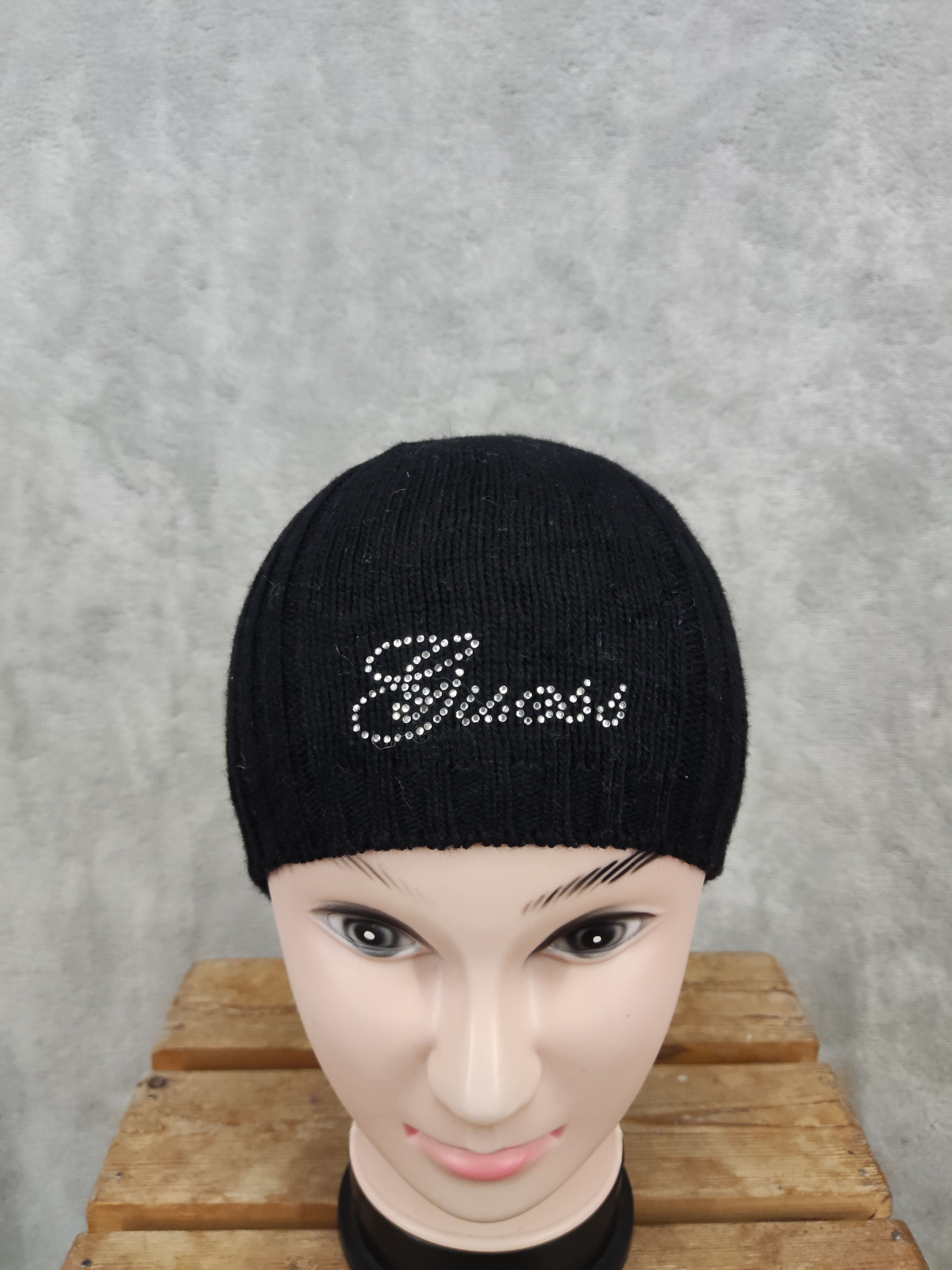Guess Guess Glitter Black Beanie Hat Size ONE SIZE - 2 Thumbnail