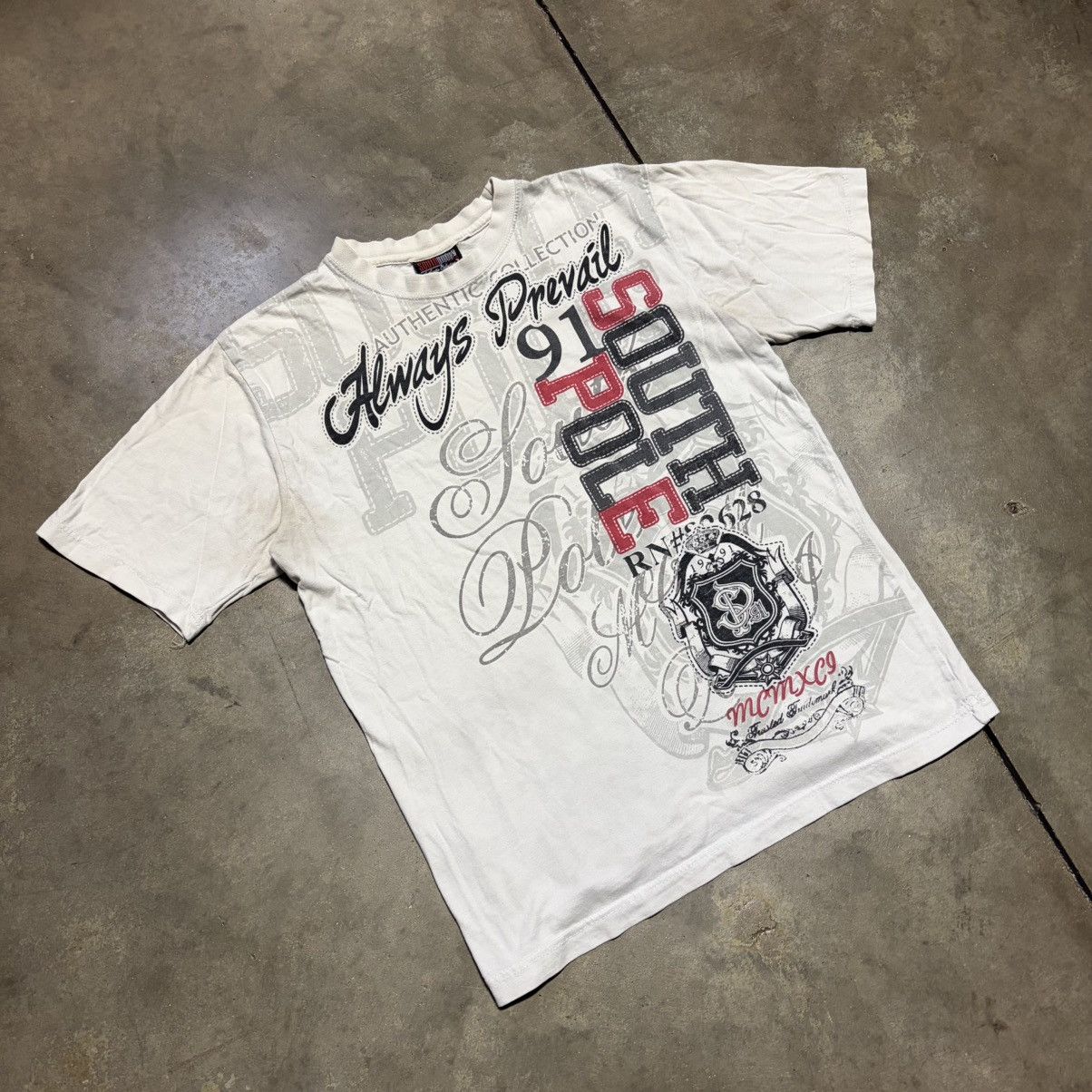 Southpole Vintage SouthPole T shirt AOP Hip Hop Logo Skater Y2K Size US L / EU 52-54 / 3 - 2 Thumbnail