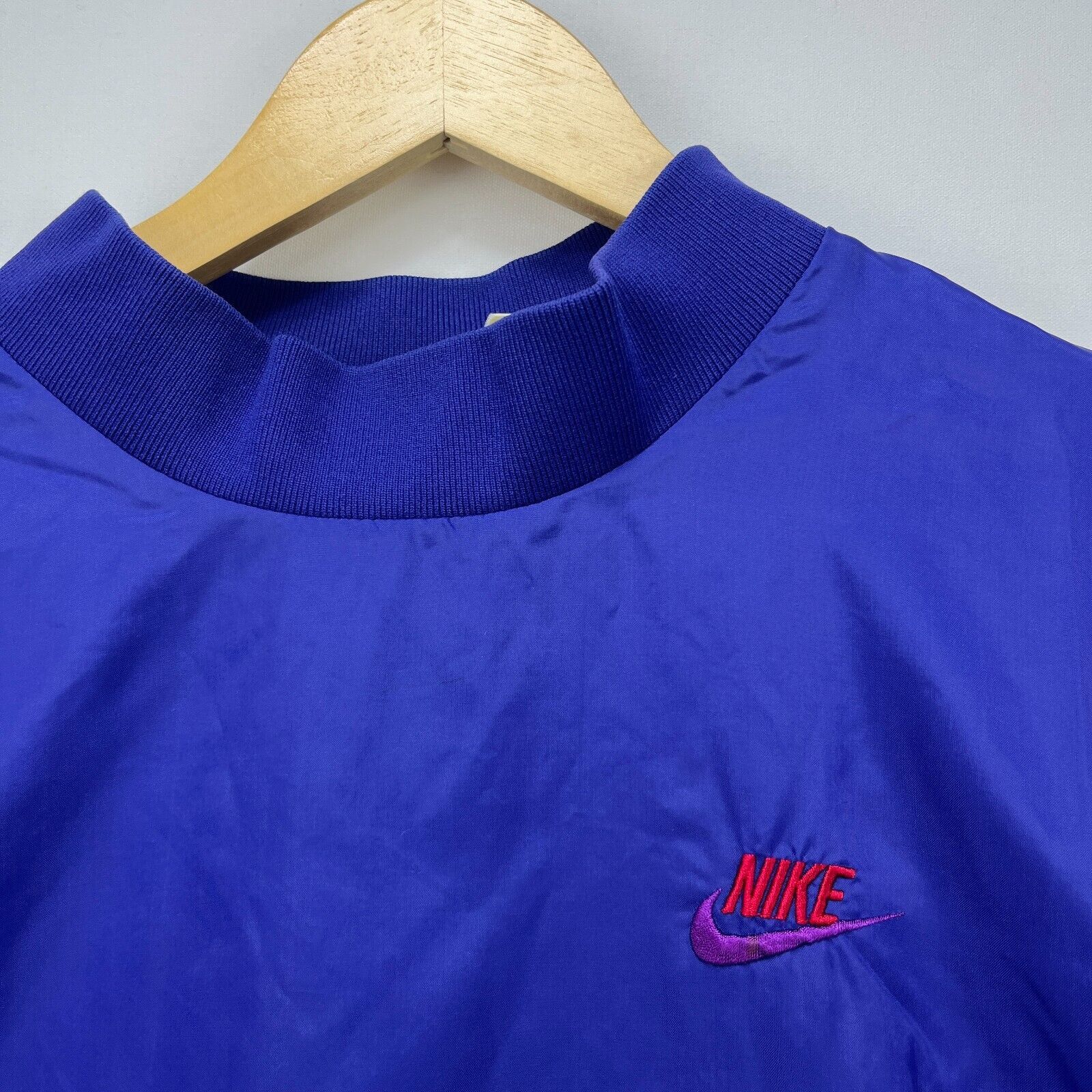 Nike × Vintage Vintage '80s Nike Pullover Windbreaker Thermal XL Gray Tag Size US XL / EU 56 / 4 - 6 Thumbnail