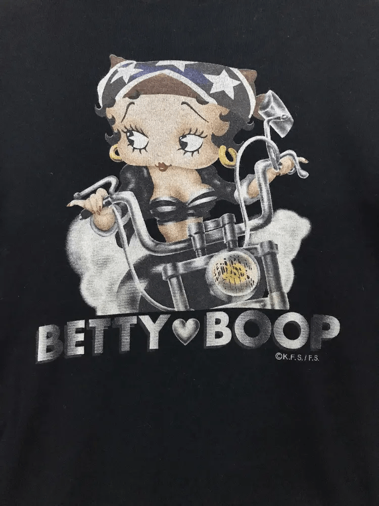 Cartoon Network Vintage 90's Betty Boop Ride Chopper Crop Tops Size M / US 6-8 / IT 42-44 - 6 Thumbnail