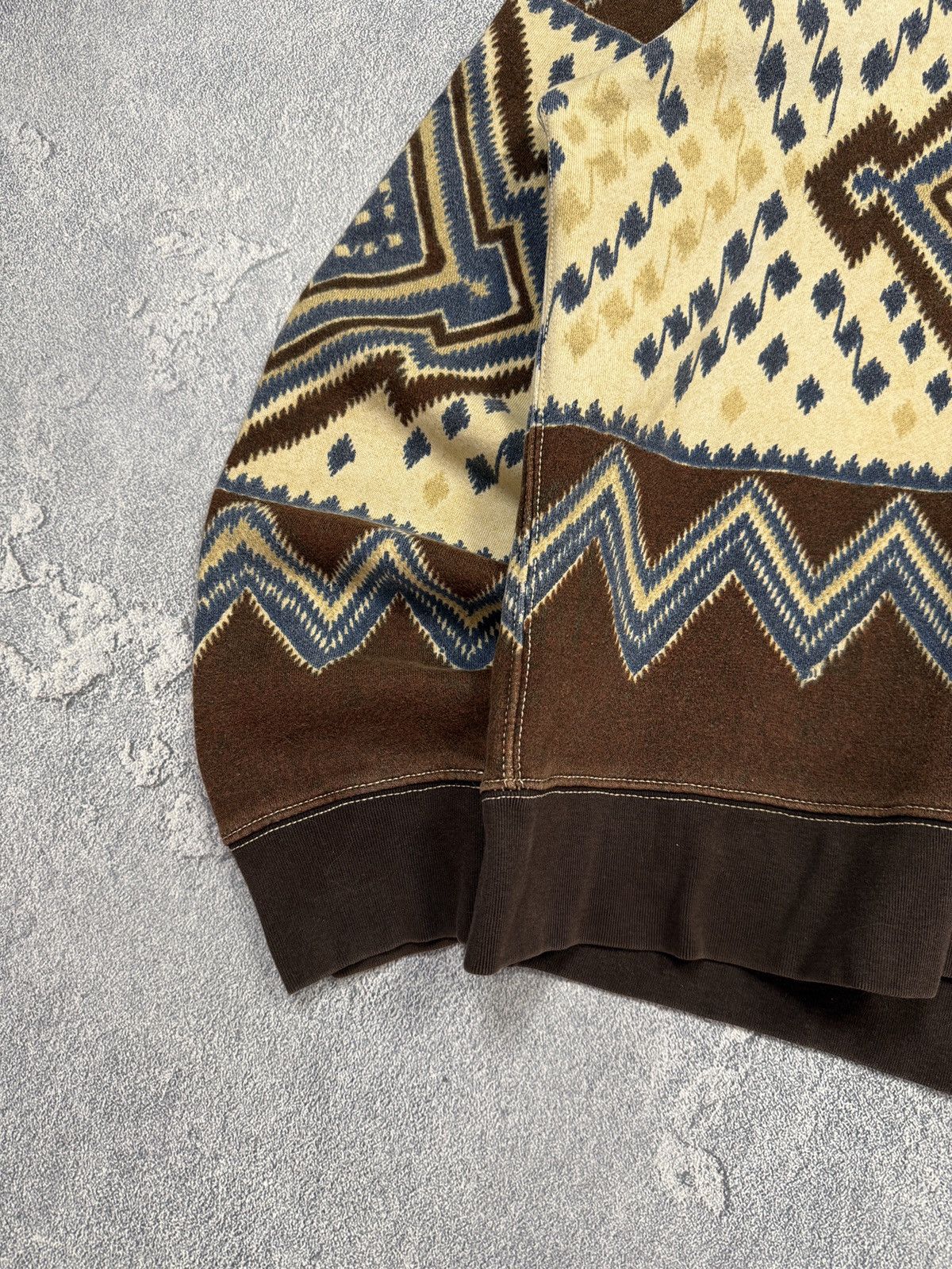 Polo Ralph Lauren Polo Ralph Lauren Western Navajo Pattern Hoodie Sweatshirt Size US L / EU 52-54 / 3 - 4 Thumbnail
