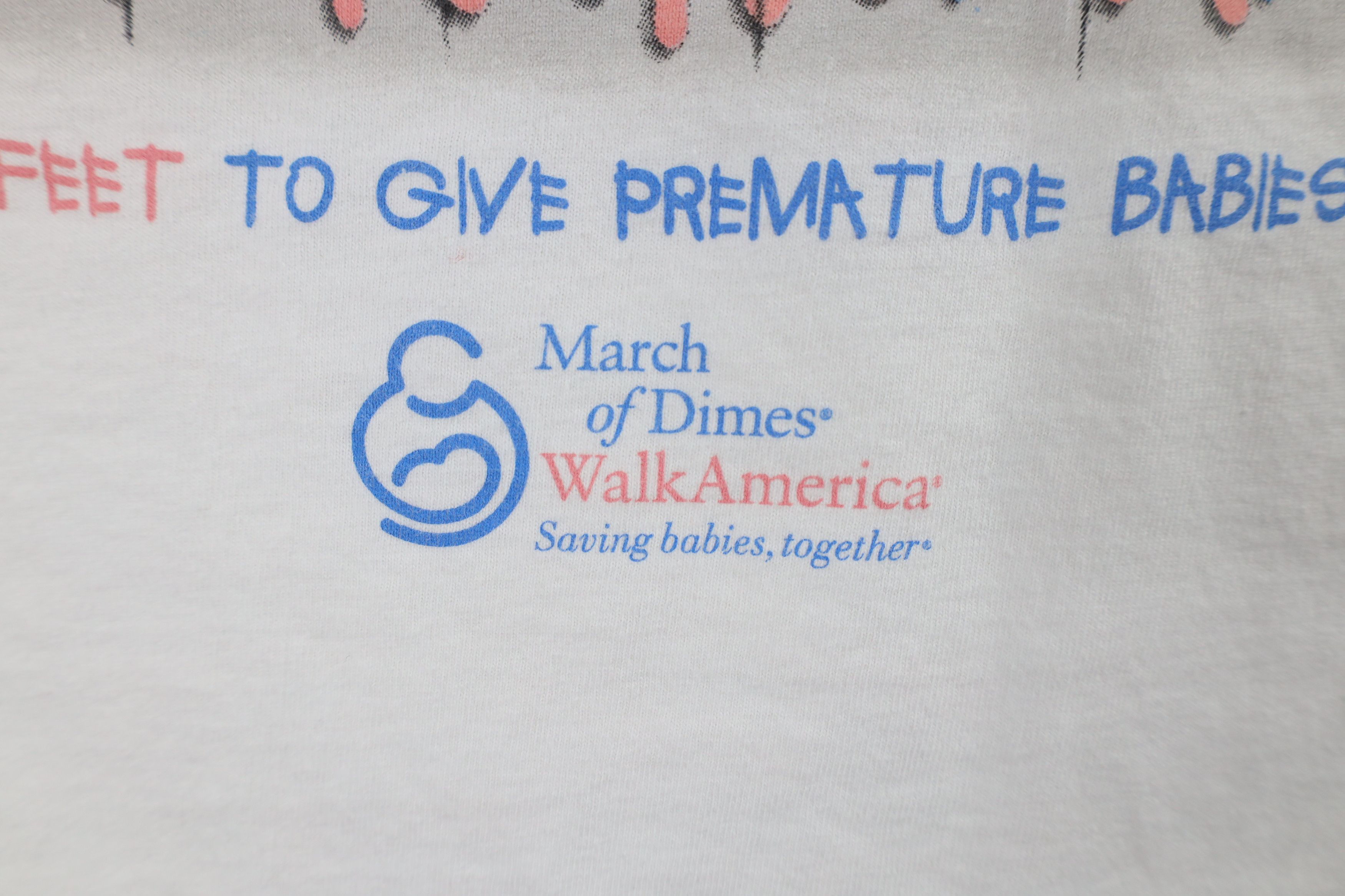 Vintage Vintage Y2K America March of Dimes Premature Baby T-Shirt Size US XL / EU 56 / 4 - 7 Thumbnail