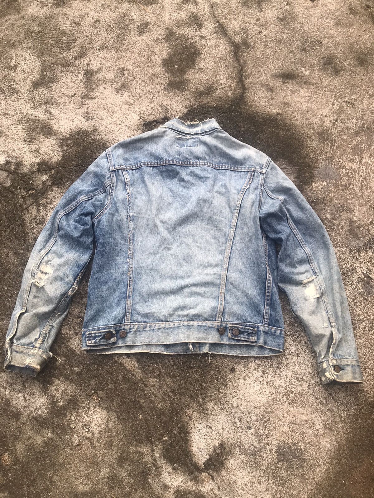Levi's True Vintage Distressed Levis Trucker Jacket Big E Size US S / EU 44-46 / 1 - 2 Thumbnail