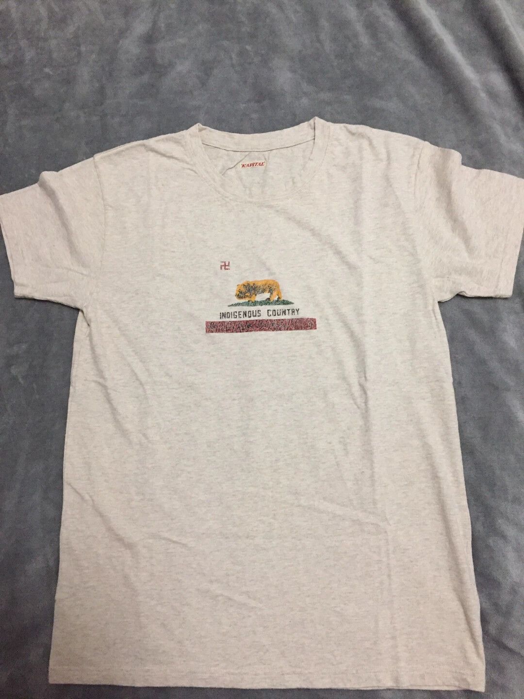 Kapital kapital Vintage do old printed short sleeve T-shirt Size US XL / EU 56 / 4 - 1 Thumbnail