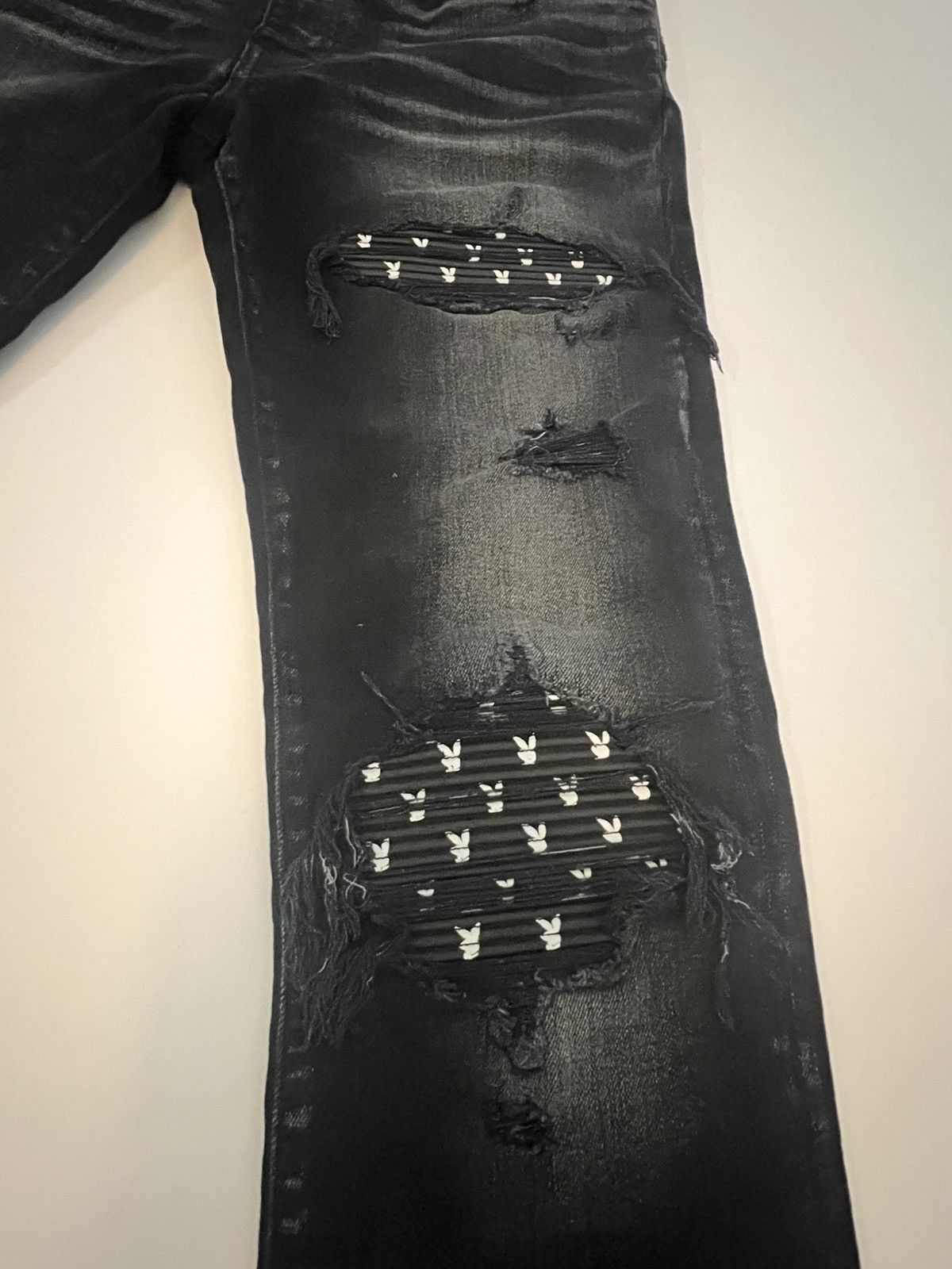 Amiri × Playboy Black Amiri playboy MX1 jeans Size US 34 / EU 50 - 4 Thumbnail