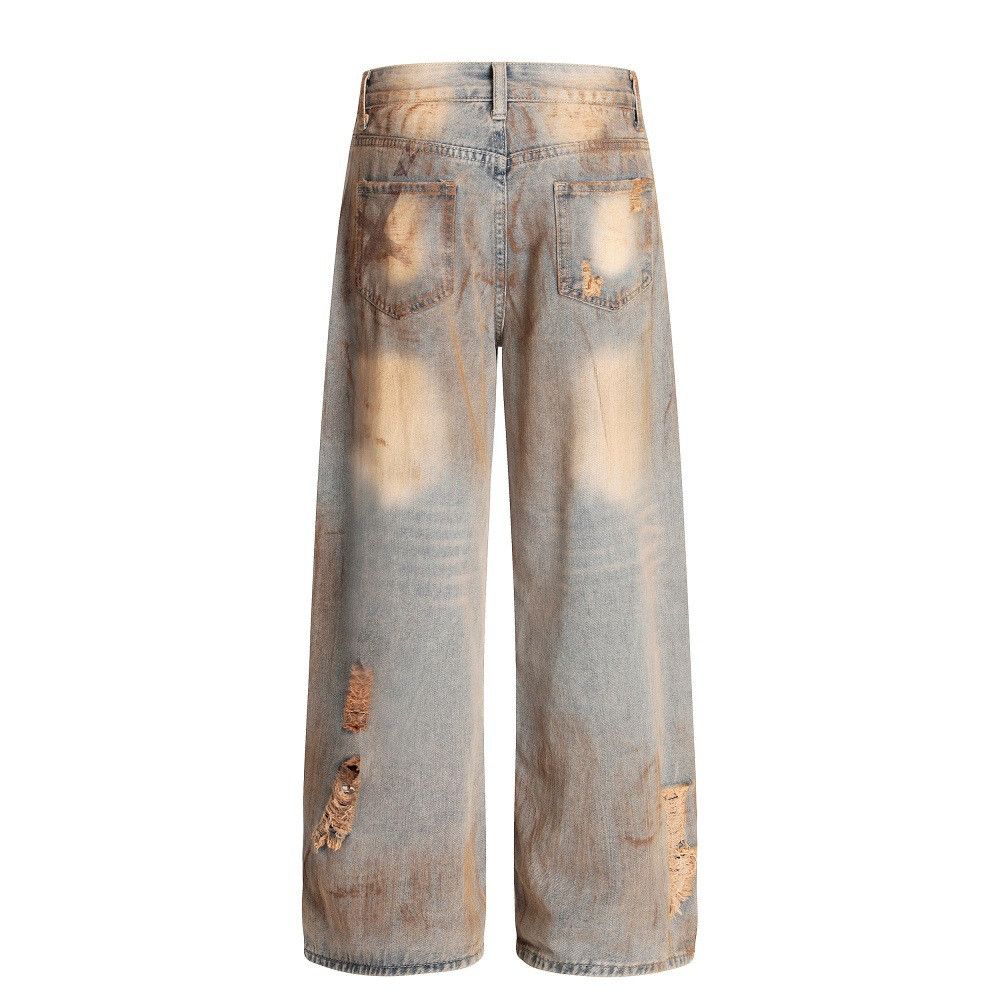 Vintage Men's loose heavy-duty distressed jeans y2k Size US 32 / EU 48 - 2 Thumbnail