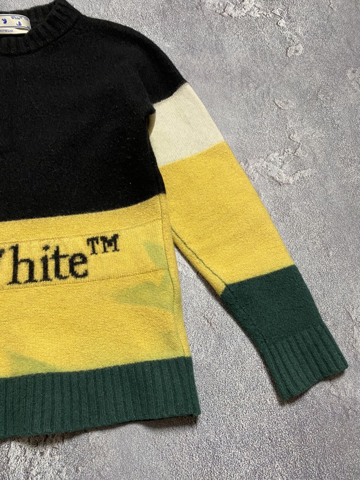Off-White Off white sweater wool mens S Size US S / EU 44-46 / 1 - 5 Thumbnail