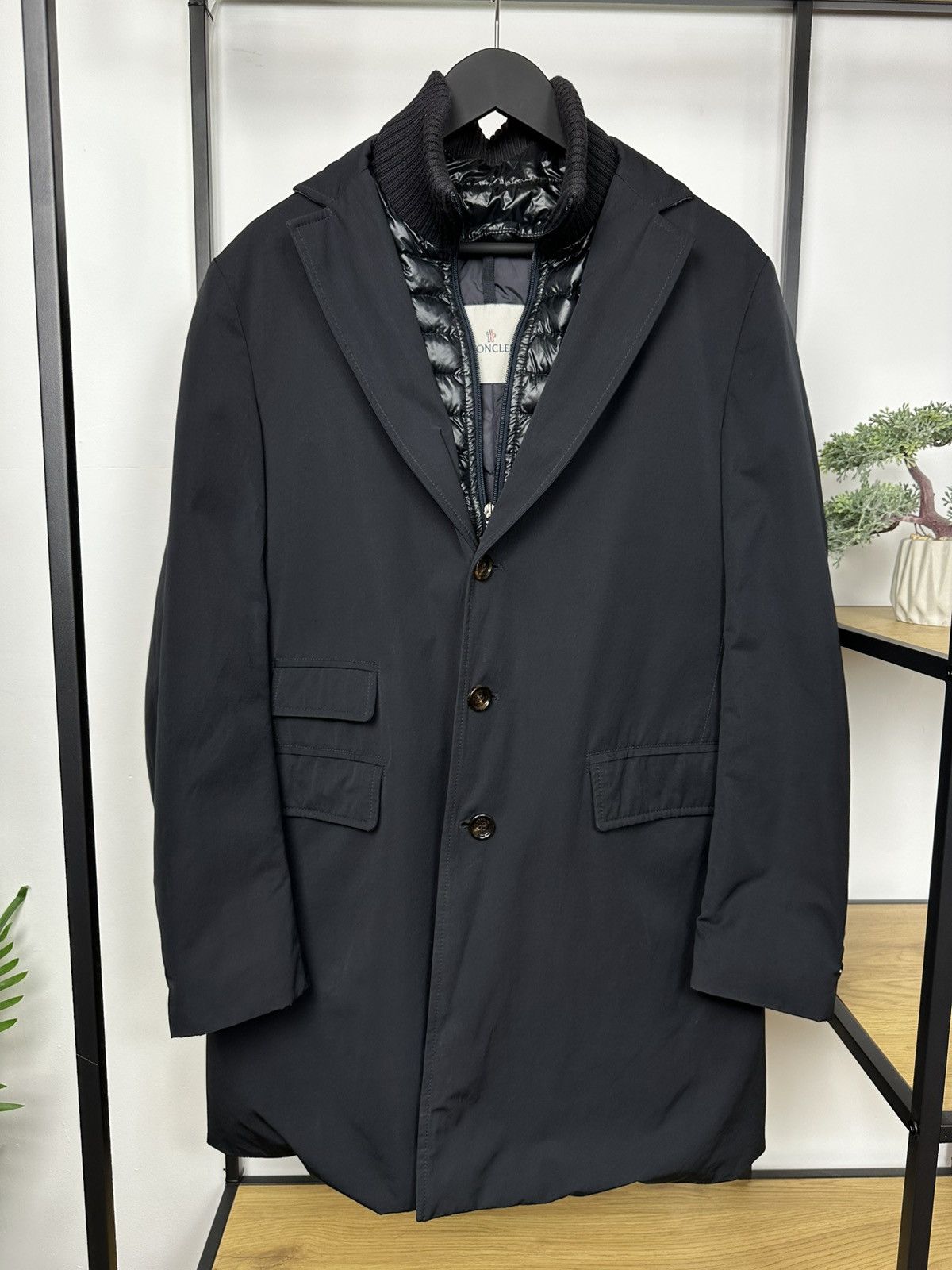 Moncler Moncler Lesparre Giubbotto Men’s Jacket Down Dark Blue 3 Sz Size US L / EU 52-54 / 3 - 1 Thumbnail