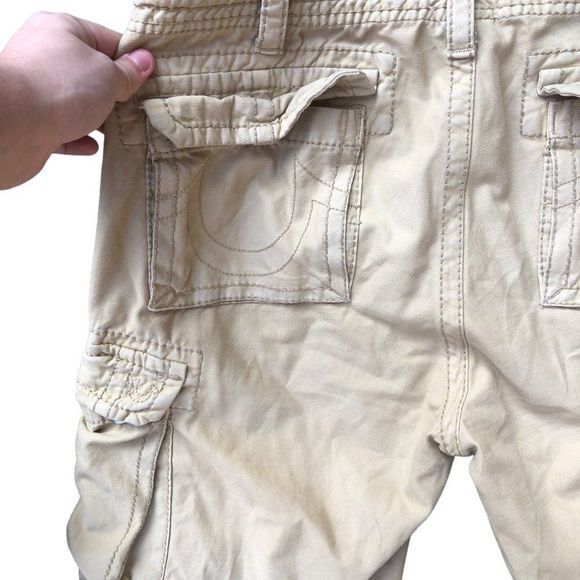 True Religion RARE True Religion Jeans Size 34 Cargo Pants Khaki Brown Size US 34 / EU 50 - 6 Thumbnail