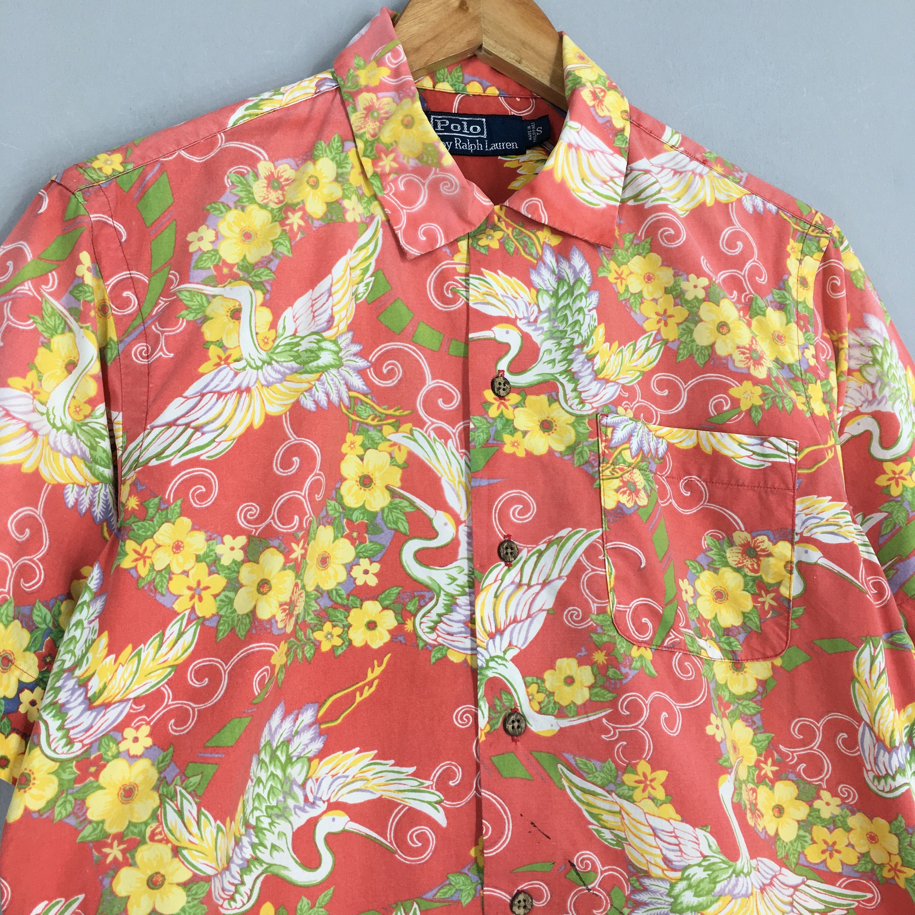 Polo Ralph Lauren Vintage Polo Ralph Lauren Floral Hawaiian Shirt Small Size US S / EU 44-46 / 1 - 3 Thumbnail