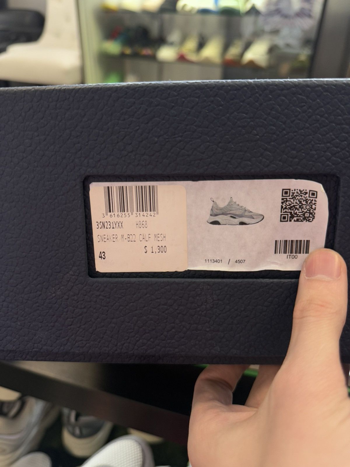 Dior Dior B22 Blue Low Top Sneakers Size 43EU/10US $1300 Retail Size US 10 / EU 43 - 15 Thumbnail