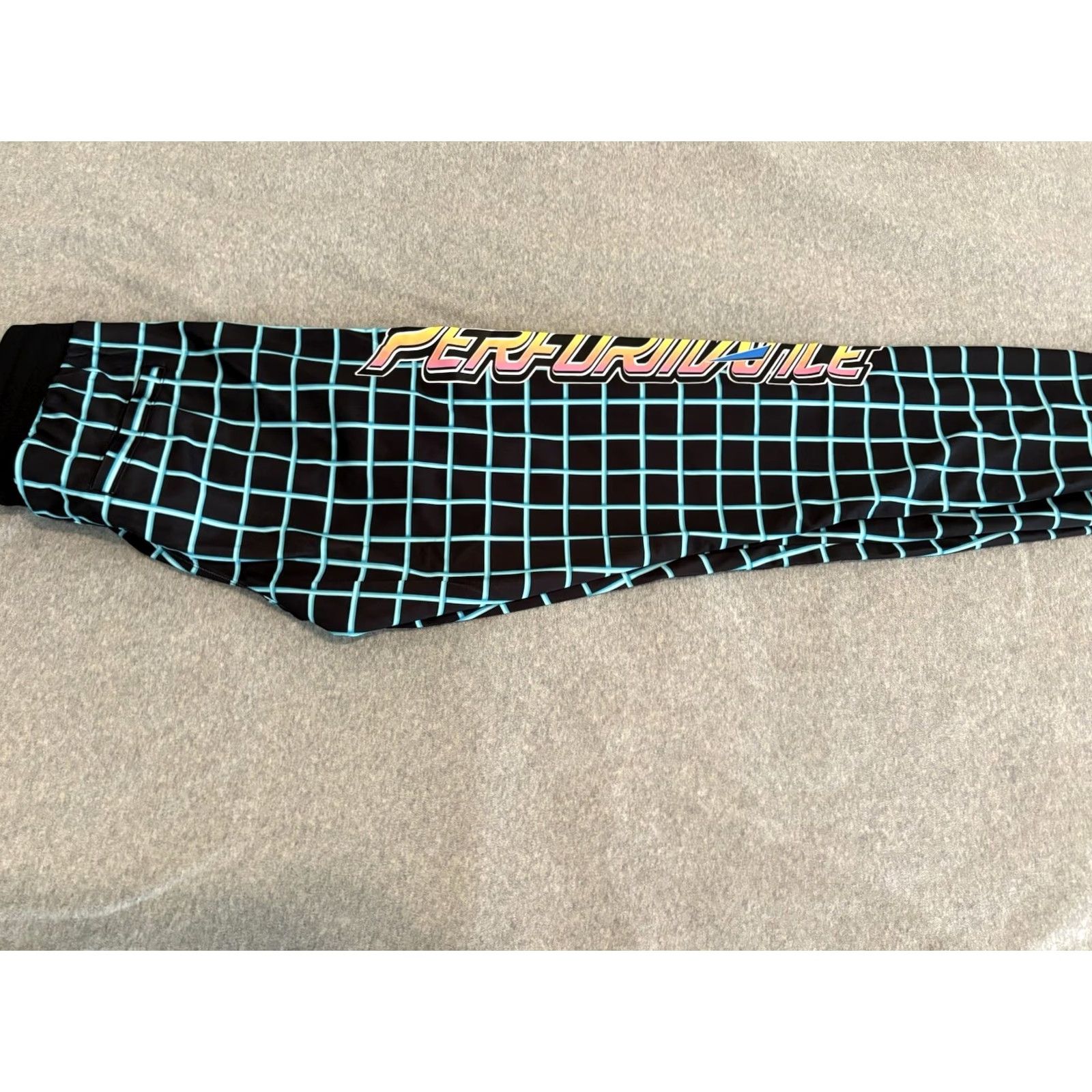 Adidas Adidas Jeremy Scott Track Pants Rally Plaid Logo Black S Adult Mens NWT Size US 29 - 8 Thumbnail