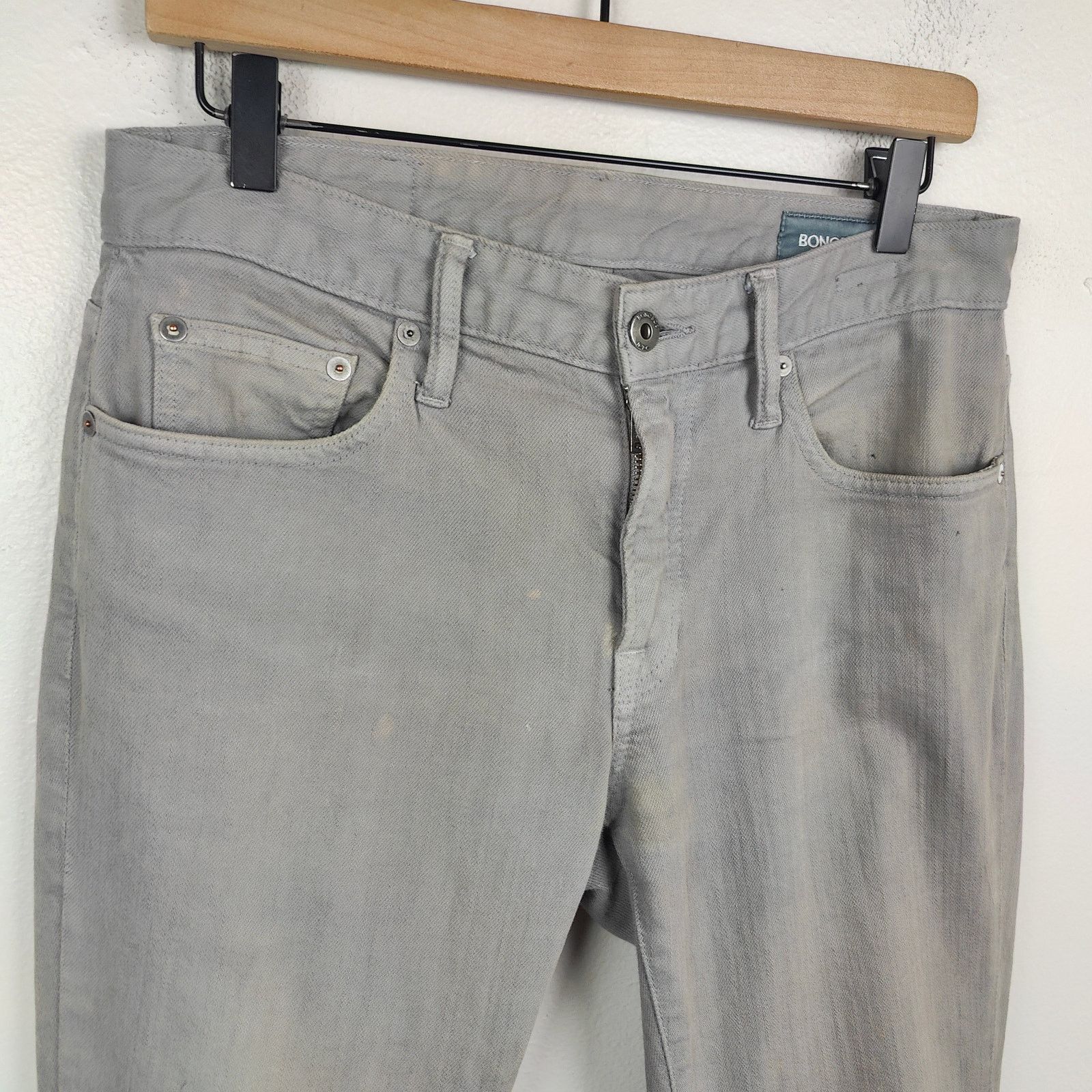 Bonobos Bonobos Travel Jeans Mens 30x34 Gray Preppy Casual Stretch Size US 30 / EU 46 - 2 Thumbnail