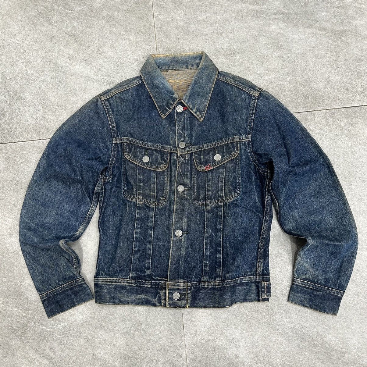 45rpm Vintage 90s Trucker Denim Faded 45Rpm Size US XS / EU 42 / 0 - 1 Thumbnail
