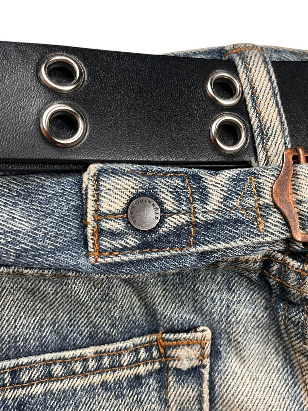 Japanese Brand Stunning Lure Buckel Back Selvedge Denim Button Fly Size US 30 / EU 46 - 14 Thumbnail