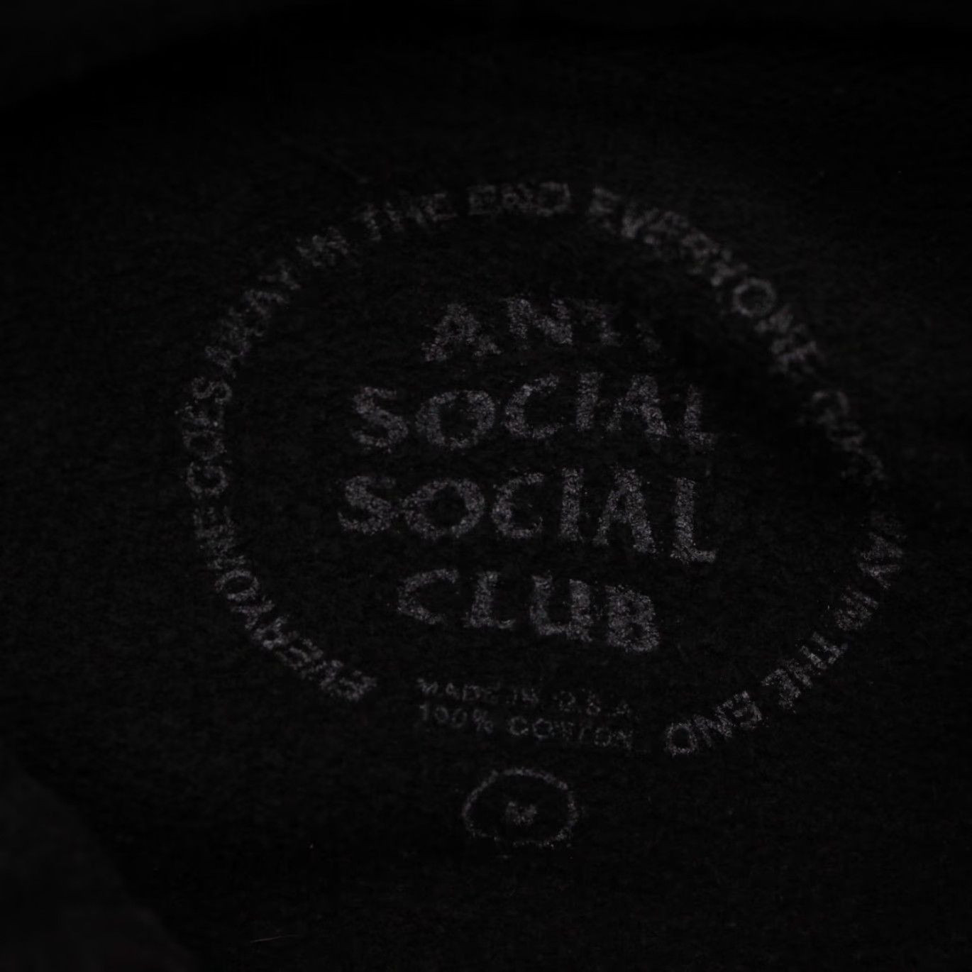 Anti Social Social Club Anti Social Social Club Hoodie Men Medium Black Logo Hooded Sweatshirt Size US M / EU 48-50 / 2 - 6 Thumbnail