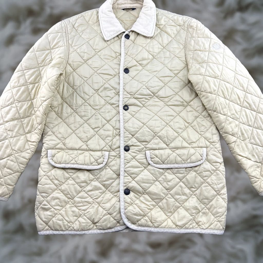 Henri Lloyd Vintage Henri Lloyd Beige Jacket Mens Medium Quilted Corduroy Trim Size US M / EU 48-50 / 2 - 1 Thumbnail