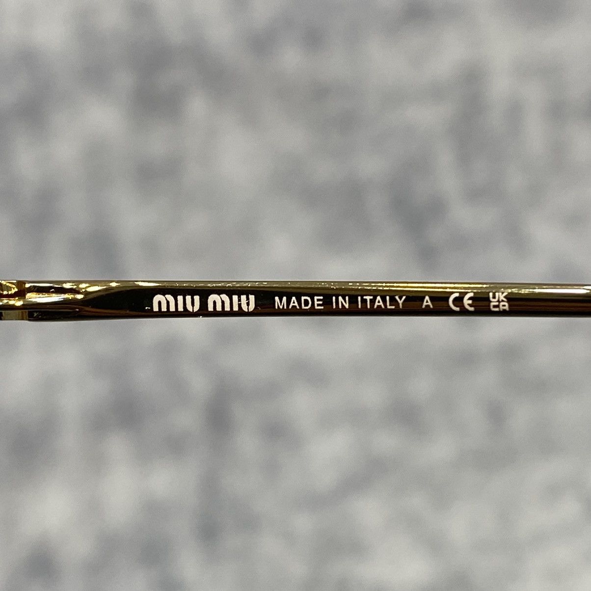 Miu Miu MIU MIU 0MU 53UV 5AK1O1 GOLD Size ONE SIZE - 6 Thumbnail